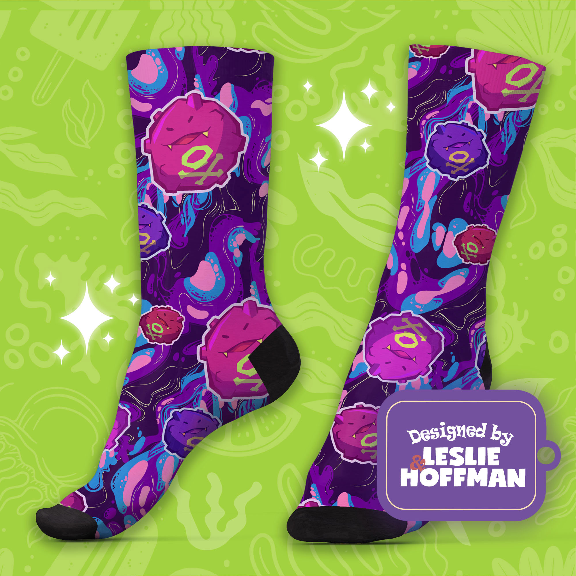 Koffing Poison Pokemon Socks