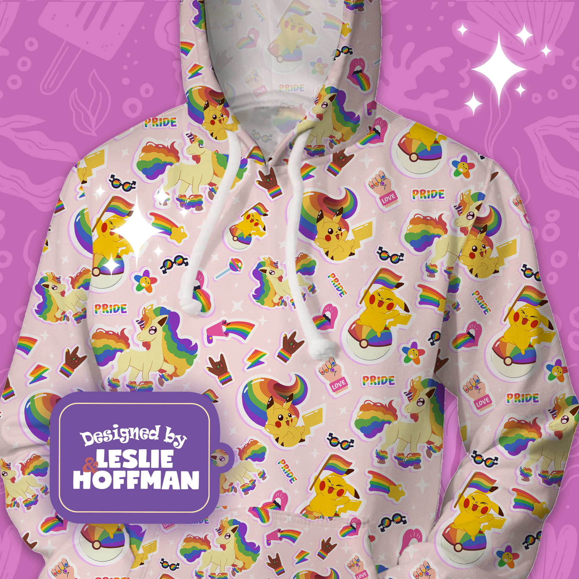 Lgbt pride pokemon hoodies