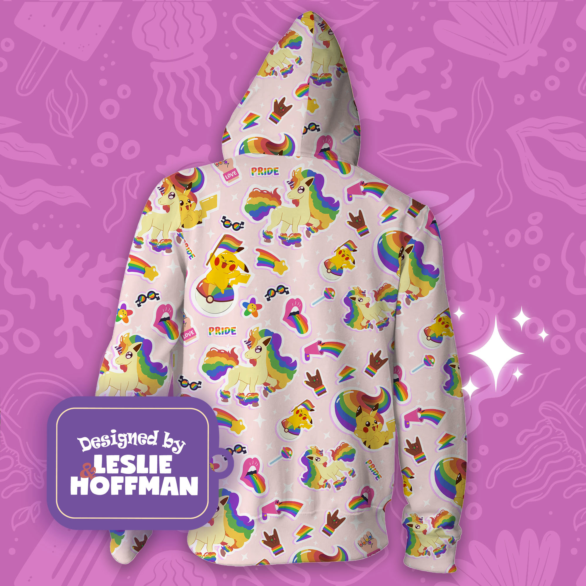 Lgbt pride pokemon hoodies