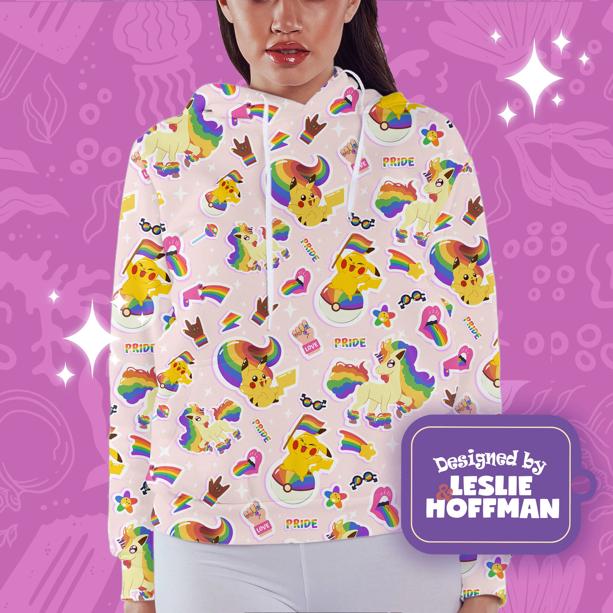 Lgbt pride pokemon hoodies
