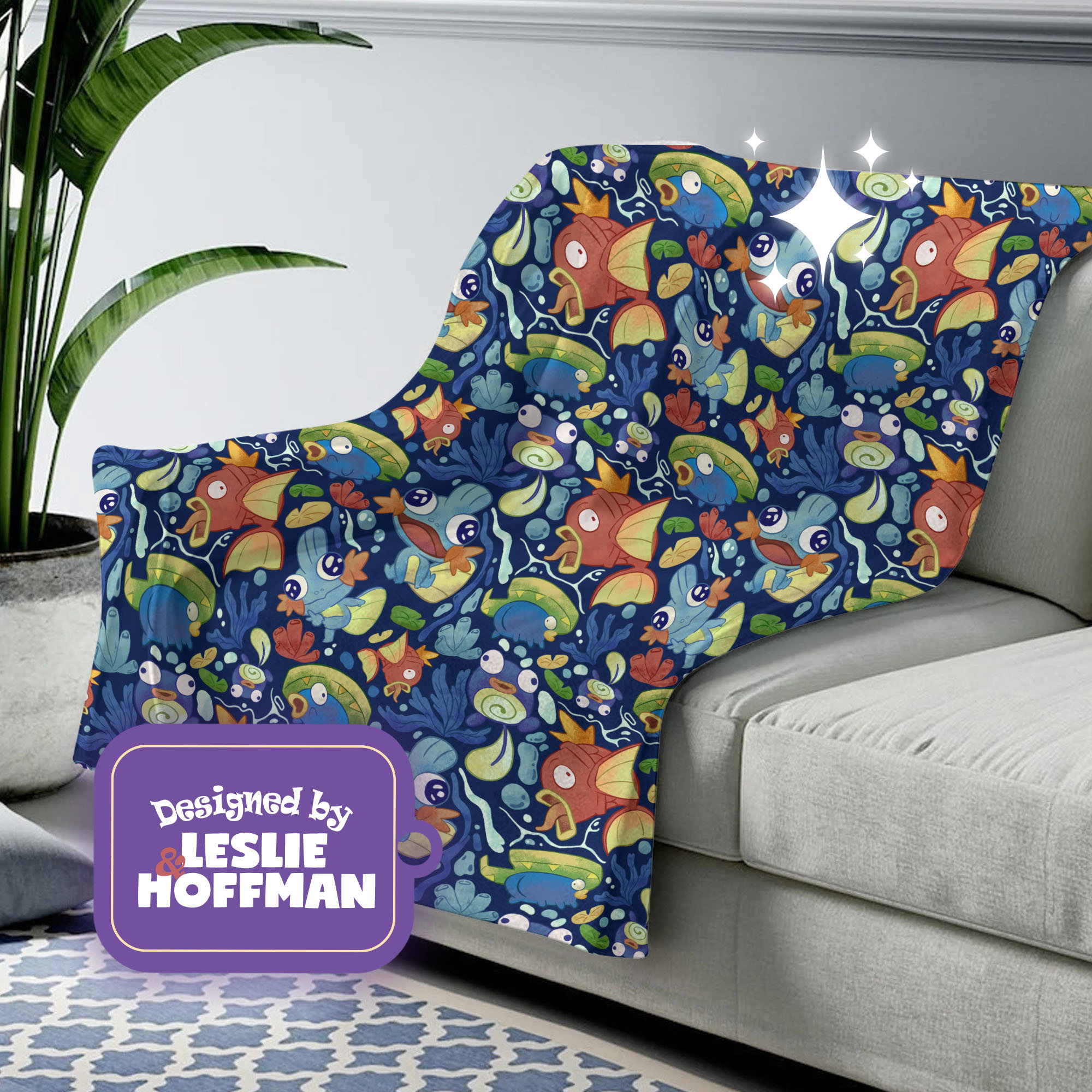 Magikarp Dump Pokemon Blanket