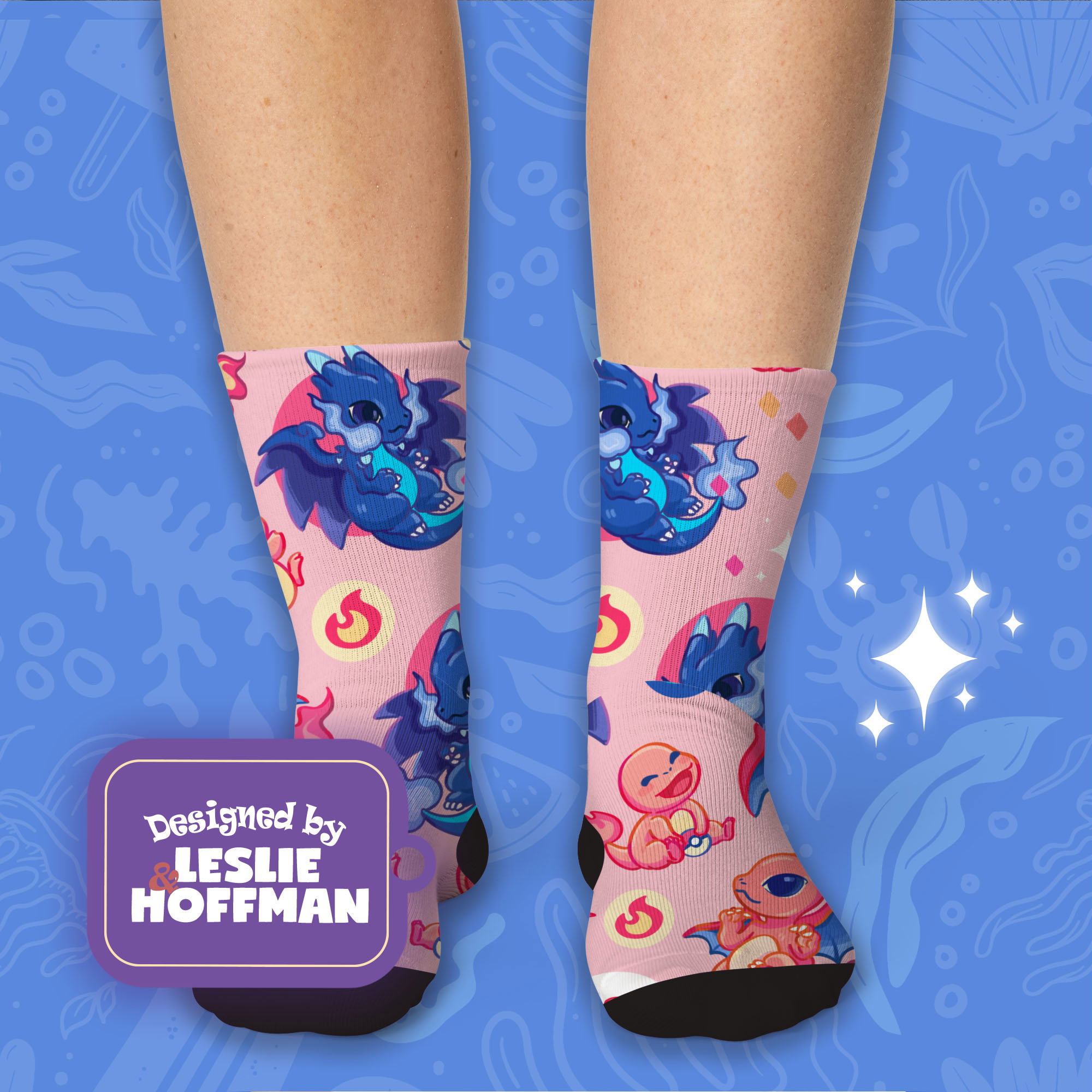 Mega Charizard Fire Pokemon Socks