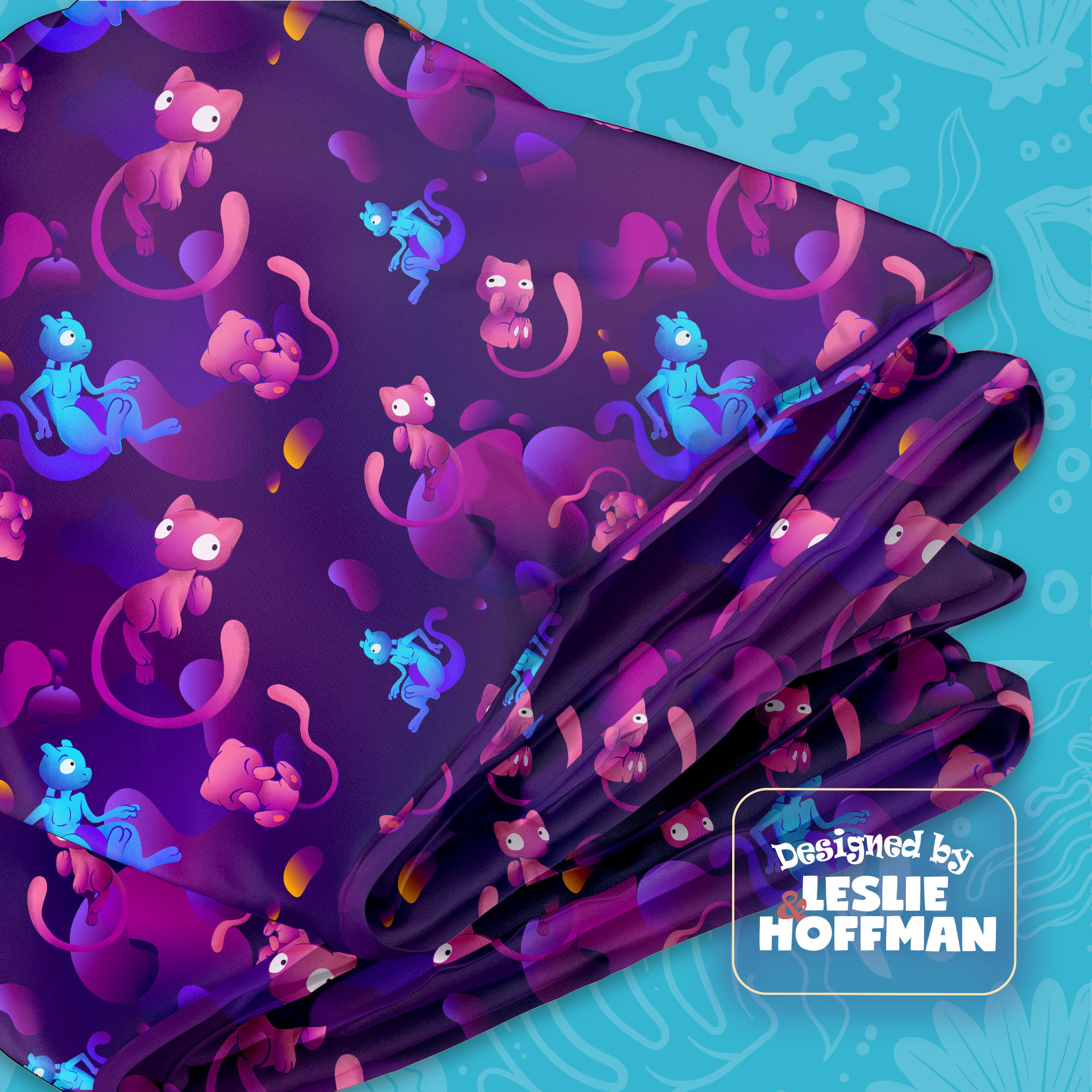 Mew Mewtwo Pokemon Blanket