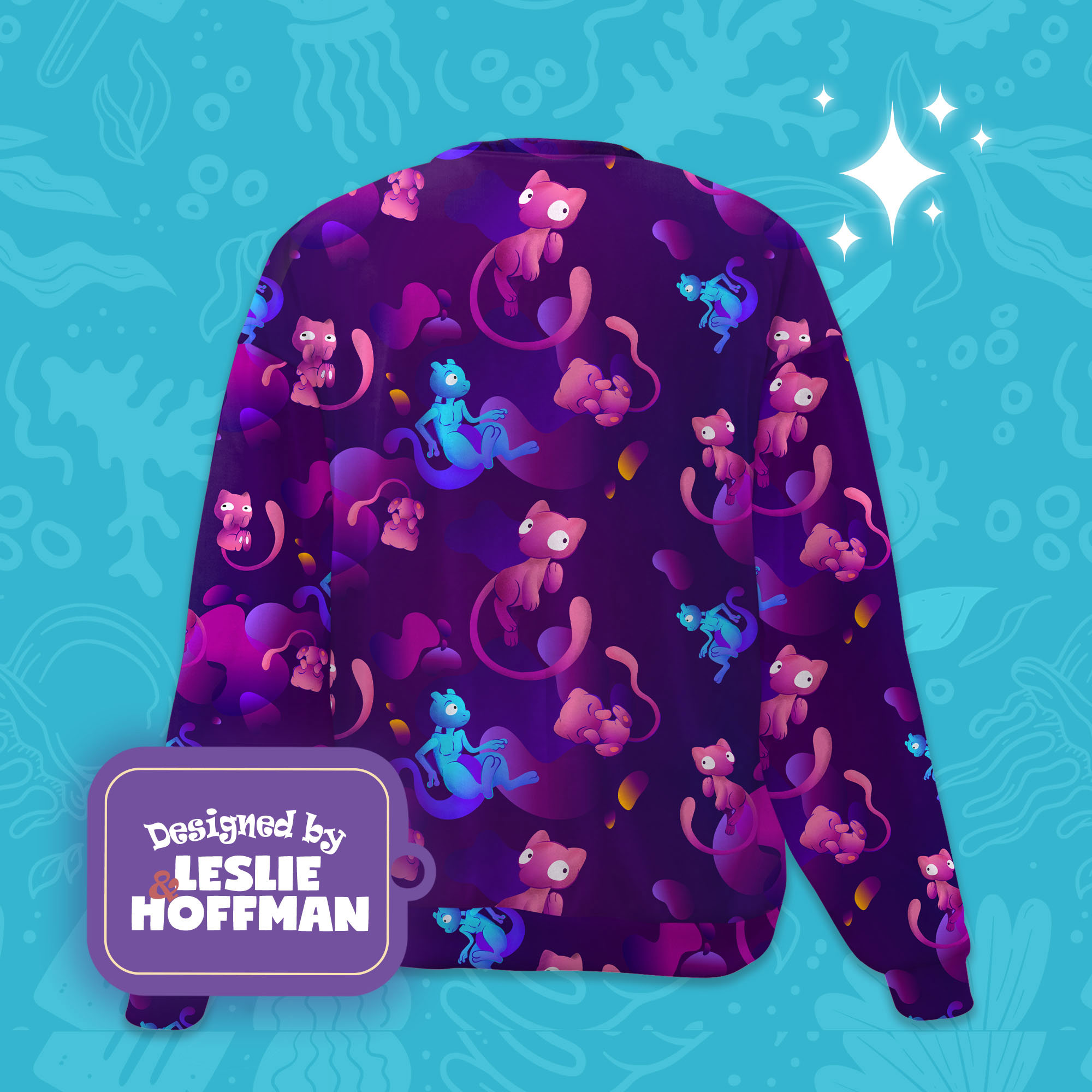 Mew mewtwo pokemon sweatshirt gifts