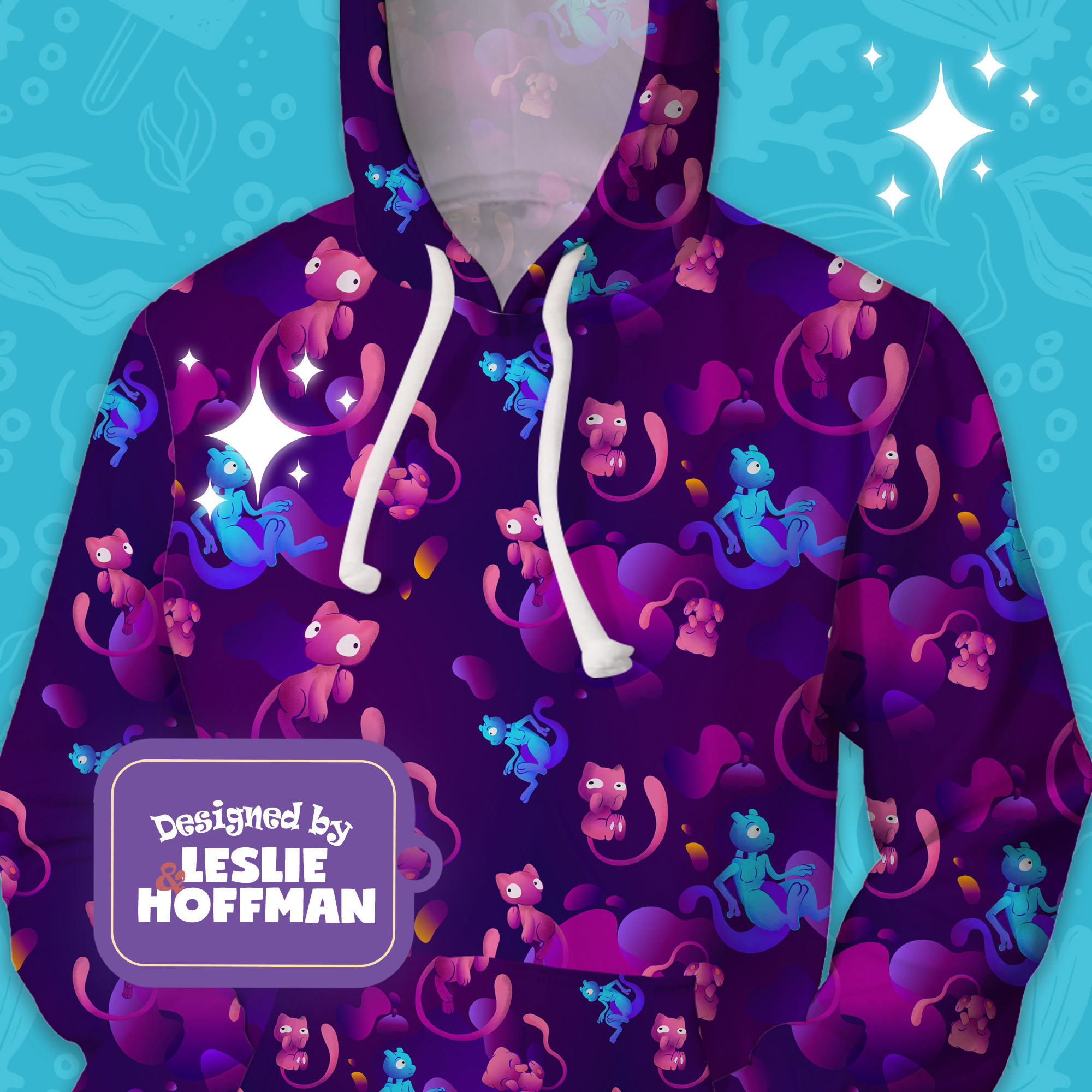 Mew mewtwo psychic pokemon hoodies