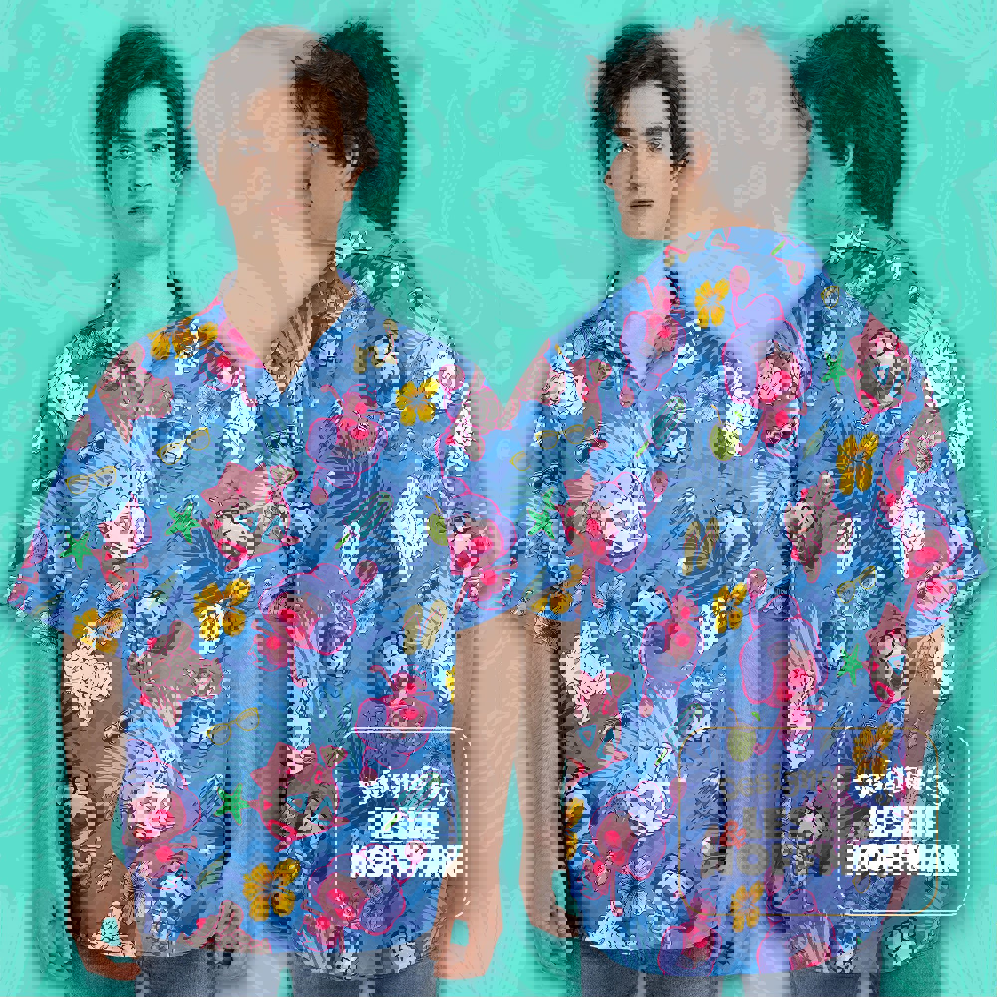 Mime Jr Summer Button Up Shirt - Fairy Pokemon Hawaiian Shirt