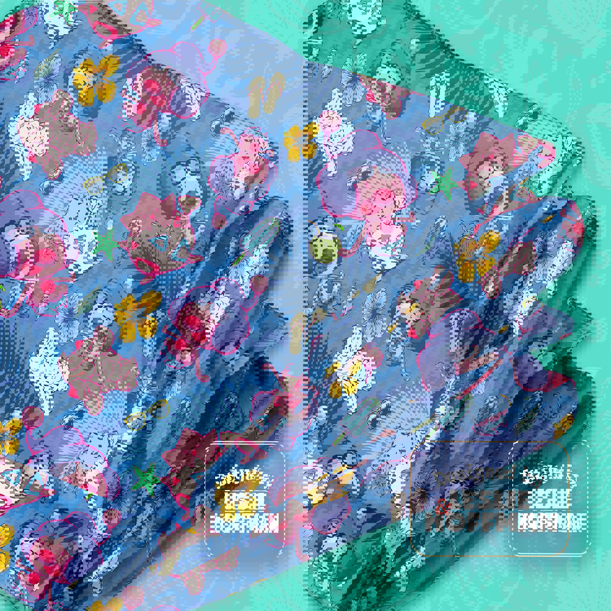 Mime Jr Summer Pokemon Fleece Blanket