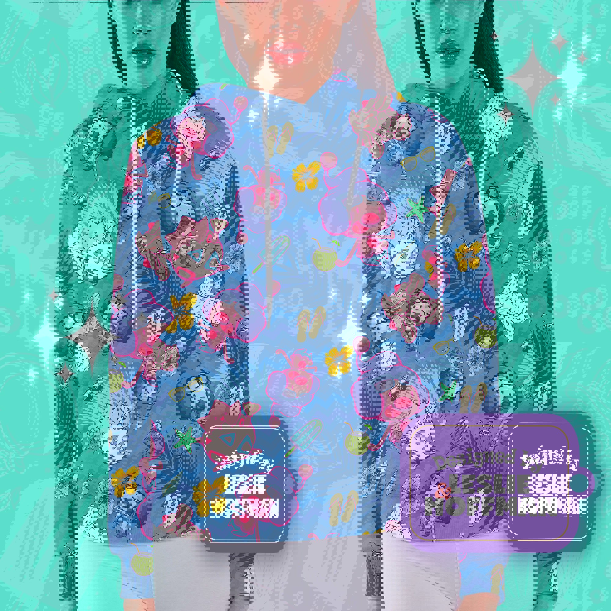 Mime jr summer pokemon hoodie