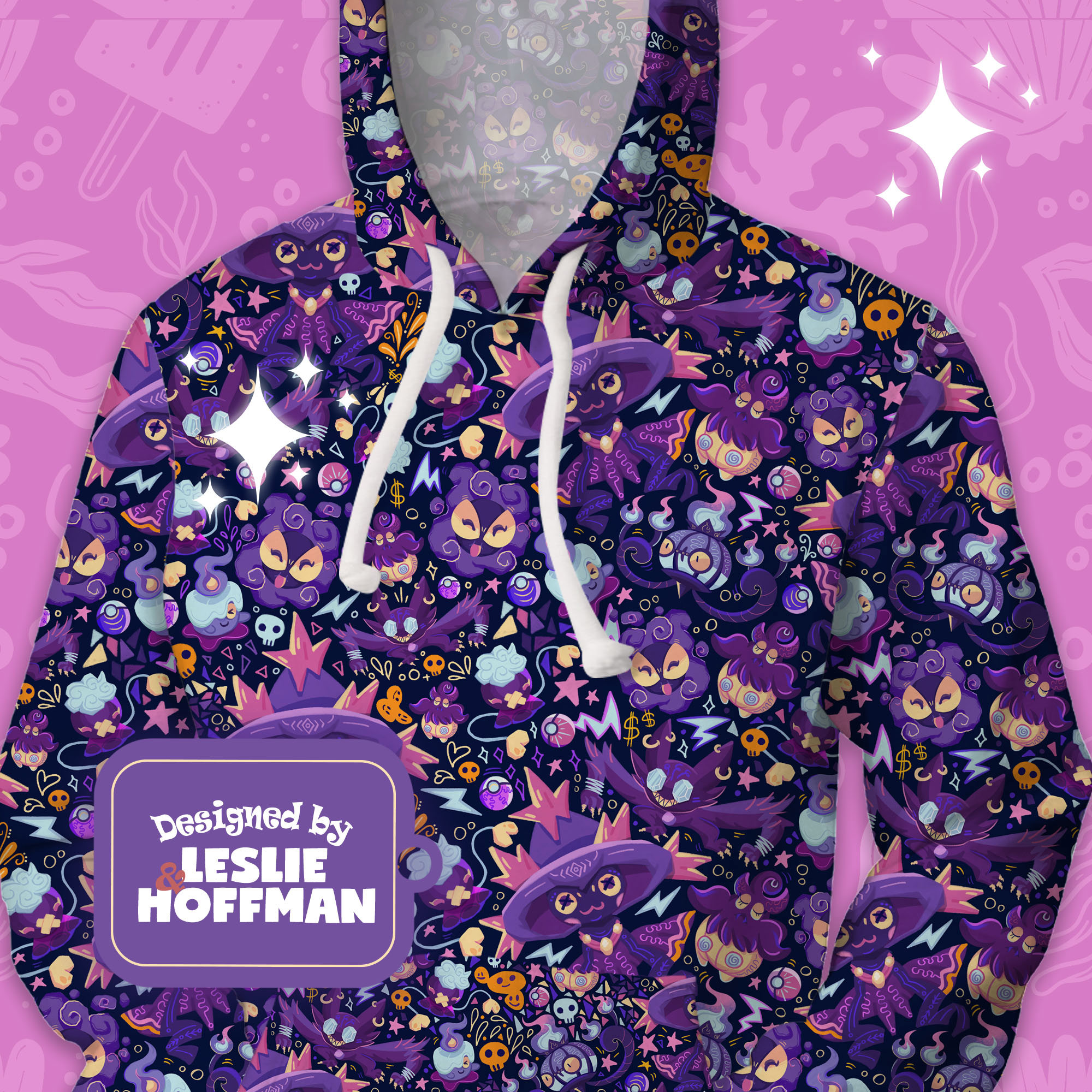 Mismagius halloween ghost pokemon hoodies