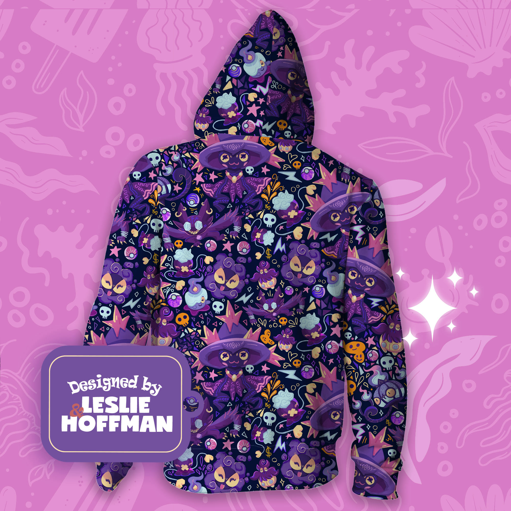 Mismagius halloween ghost pokemon hoodies