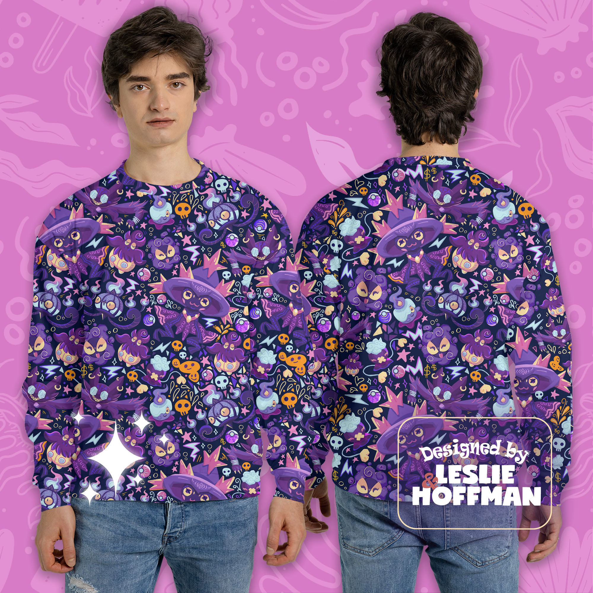 Mismagius halloween pokemon sweatshirt
