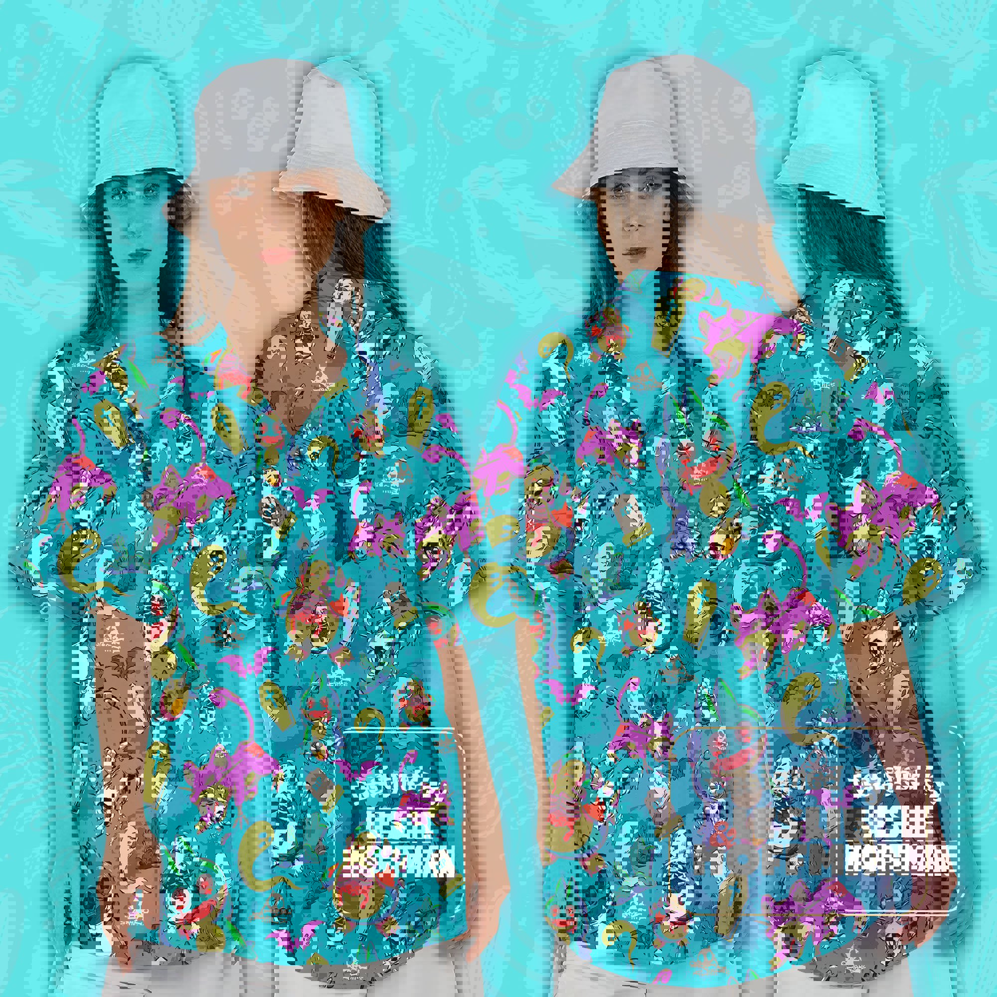 Munchlax Zombie Evil Hawaiian Shirt -  Pokemon Button Up Shirt