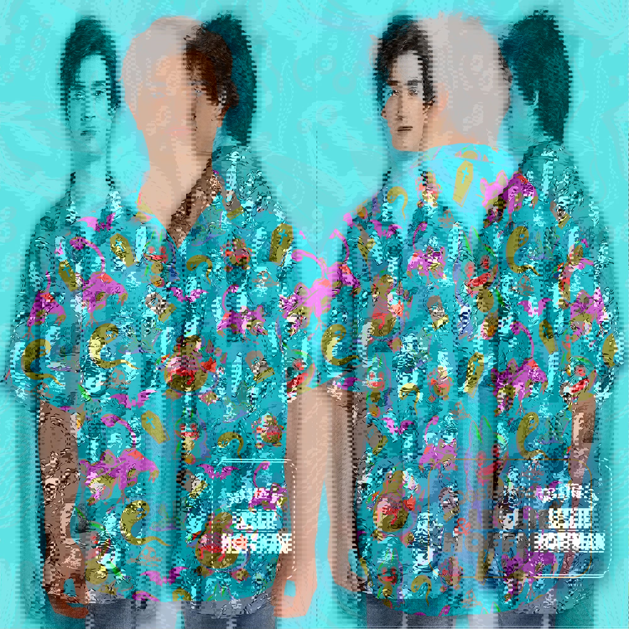 Munchlax Zombie Evil Hawaiian Shirt -  Pokemon Button Up Shirt