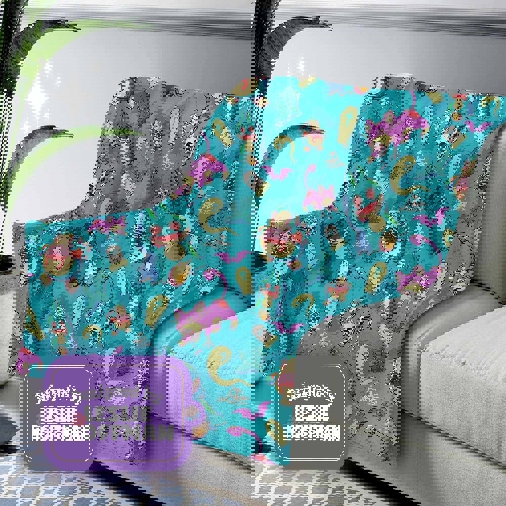 Munchlax Zombie Evil Pokemon Fleece Blanket