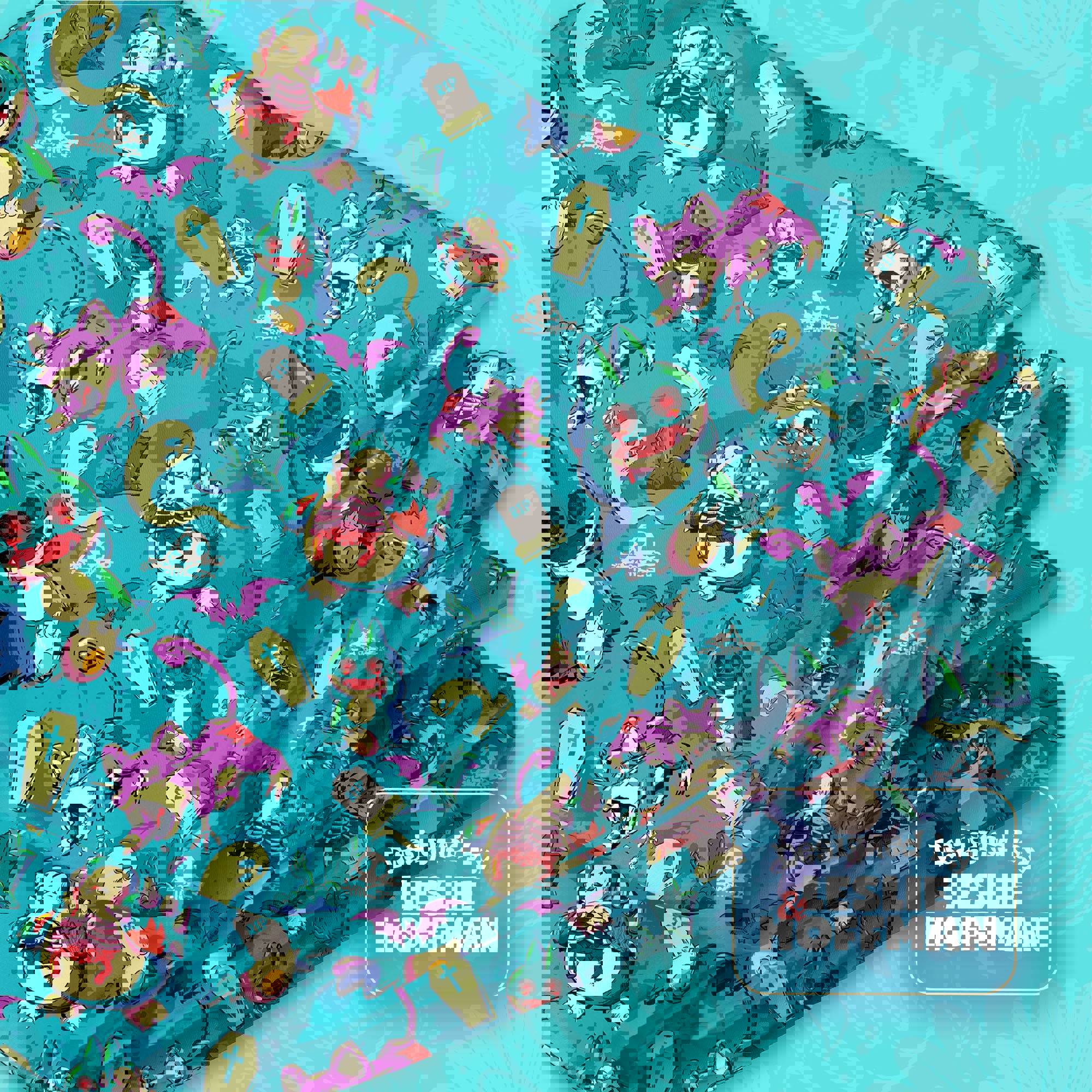 Munchlax Zombie Evil Pokemon Fleece Blanket