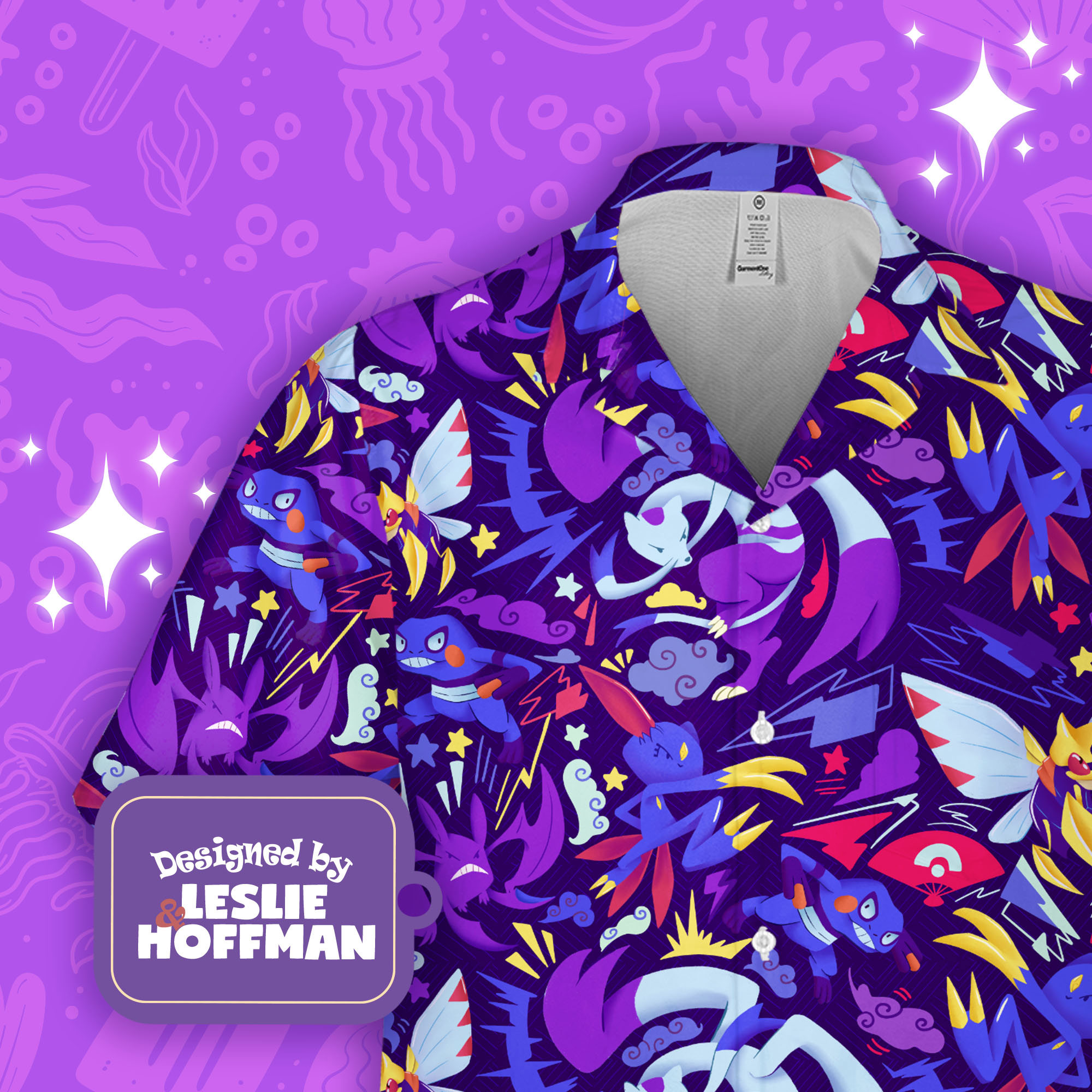 Ninjask Ninja Button Up Shirt - Bug Pokemon Hawaiian Shirt