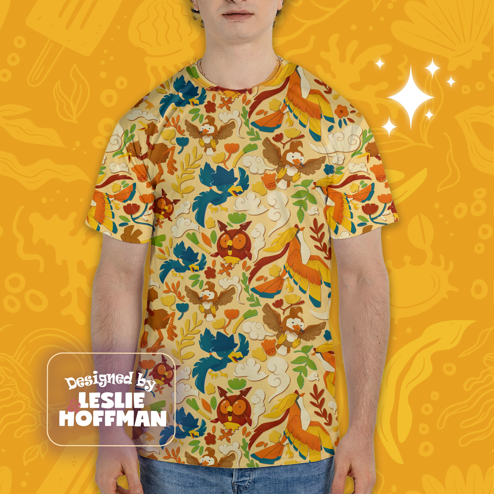 Pidgeot Yellow Flying Pokemon Shirt