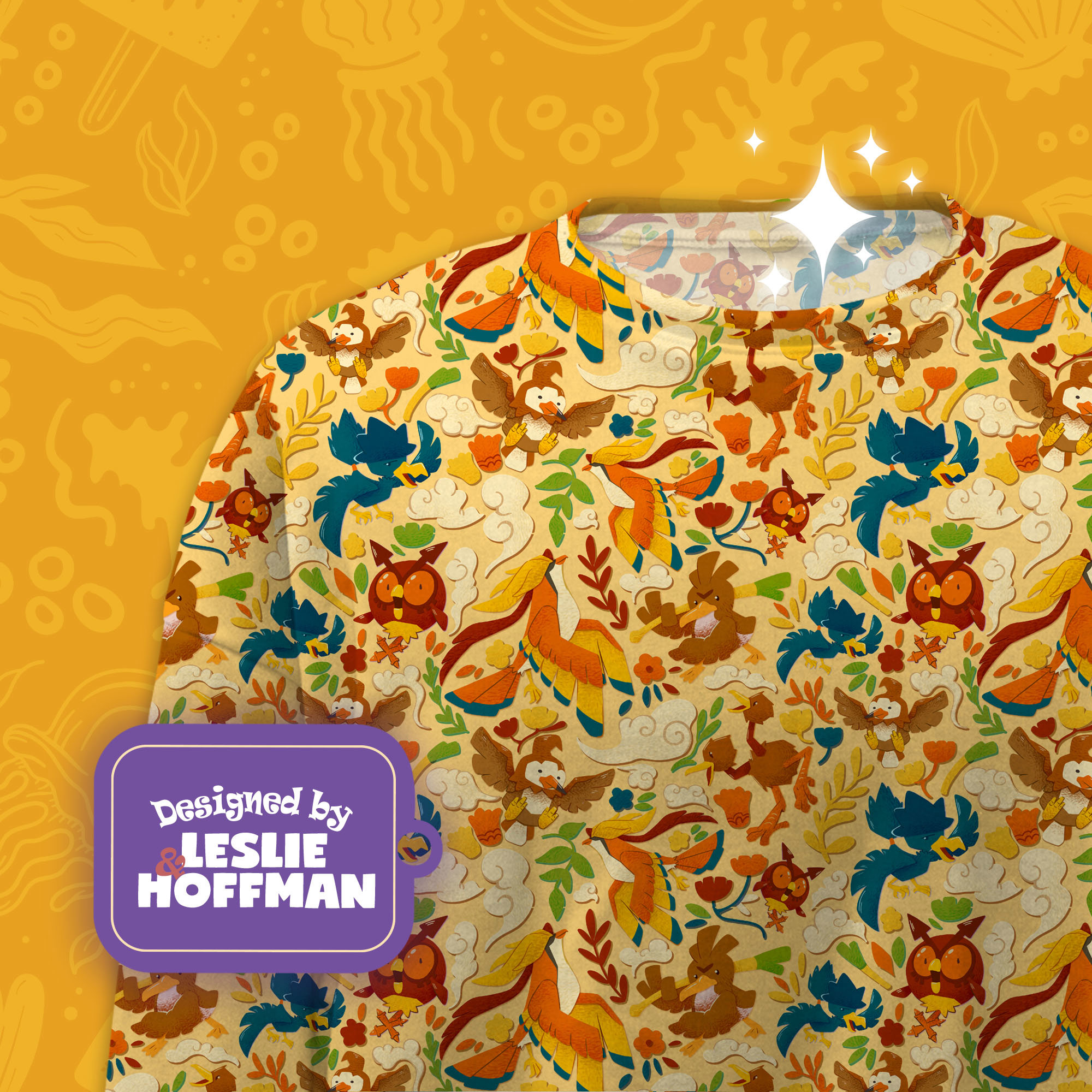 Pidgeot yellow pokemon sweater pokemon sweatshirt