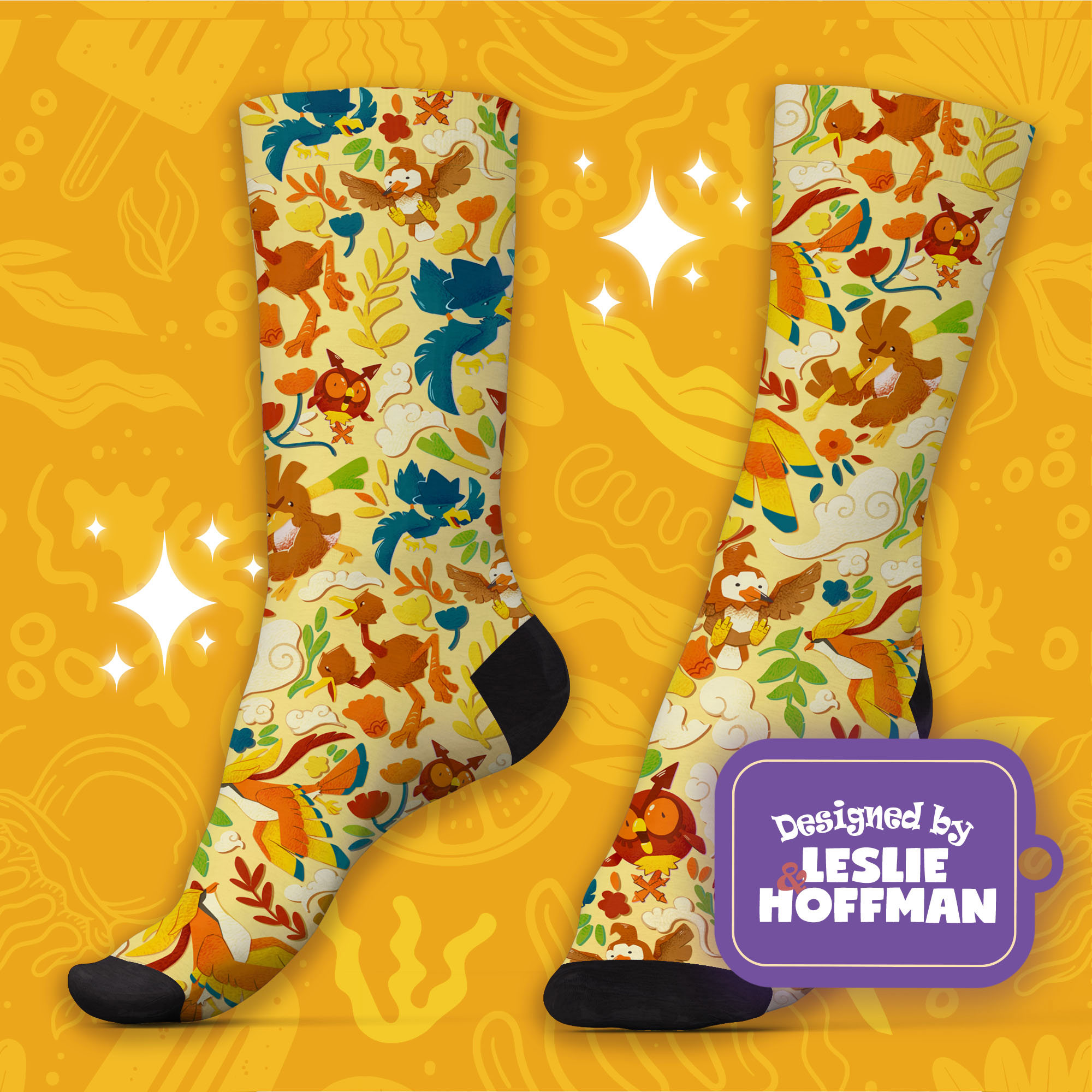 Pidgeot Yellow Socks Pokemon Gifts Socks