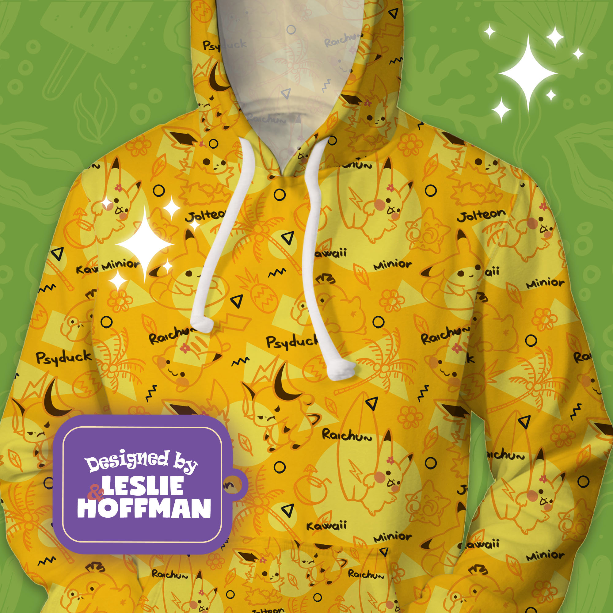 Pikachu yellow electric pokemon hoodies