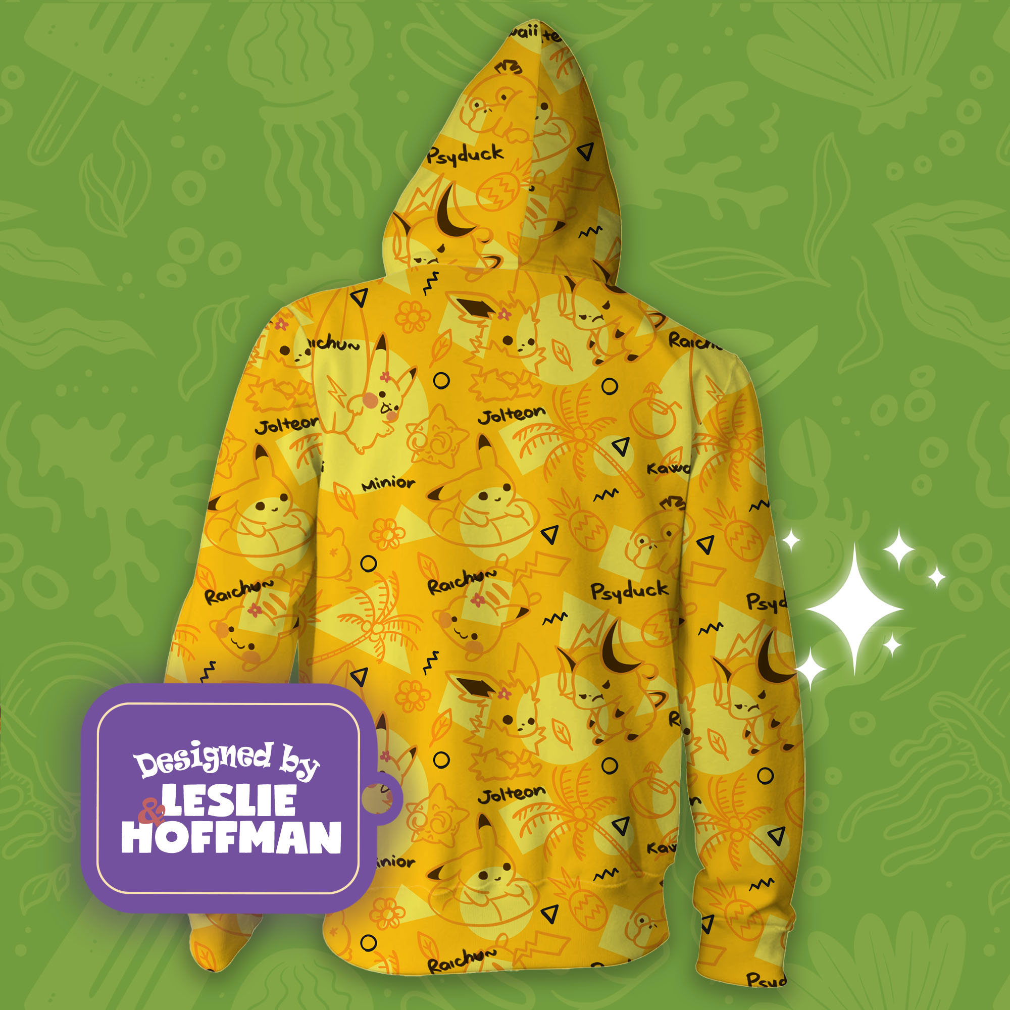 Pikachu yellow electric pokemon hoodies