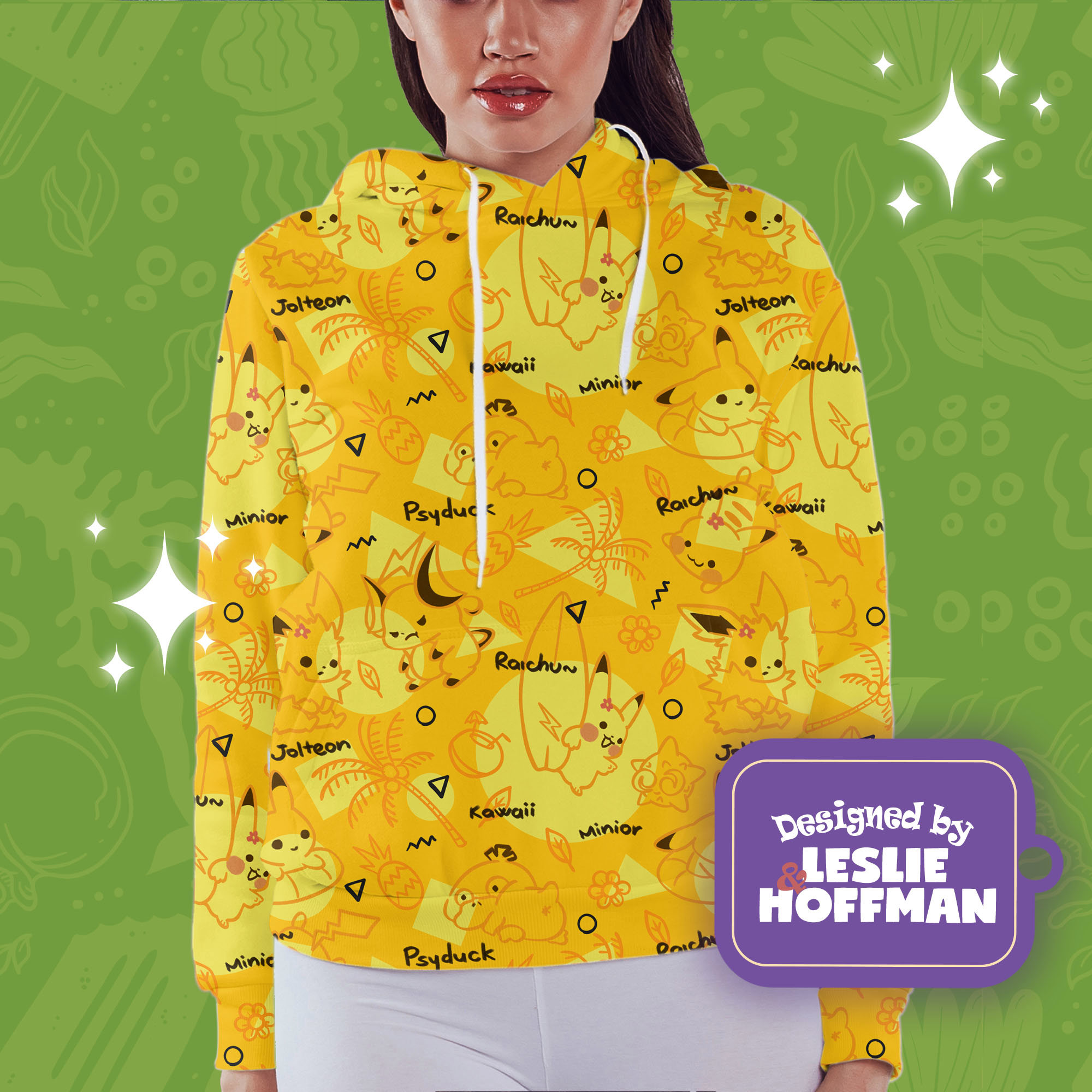 Pikachu yellow electric pokemon hoodies