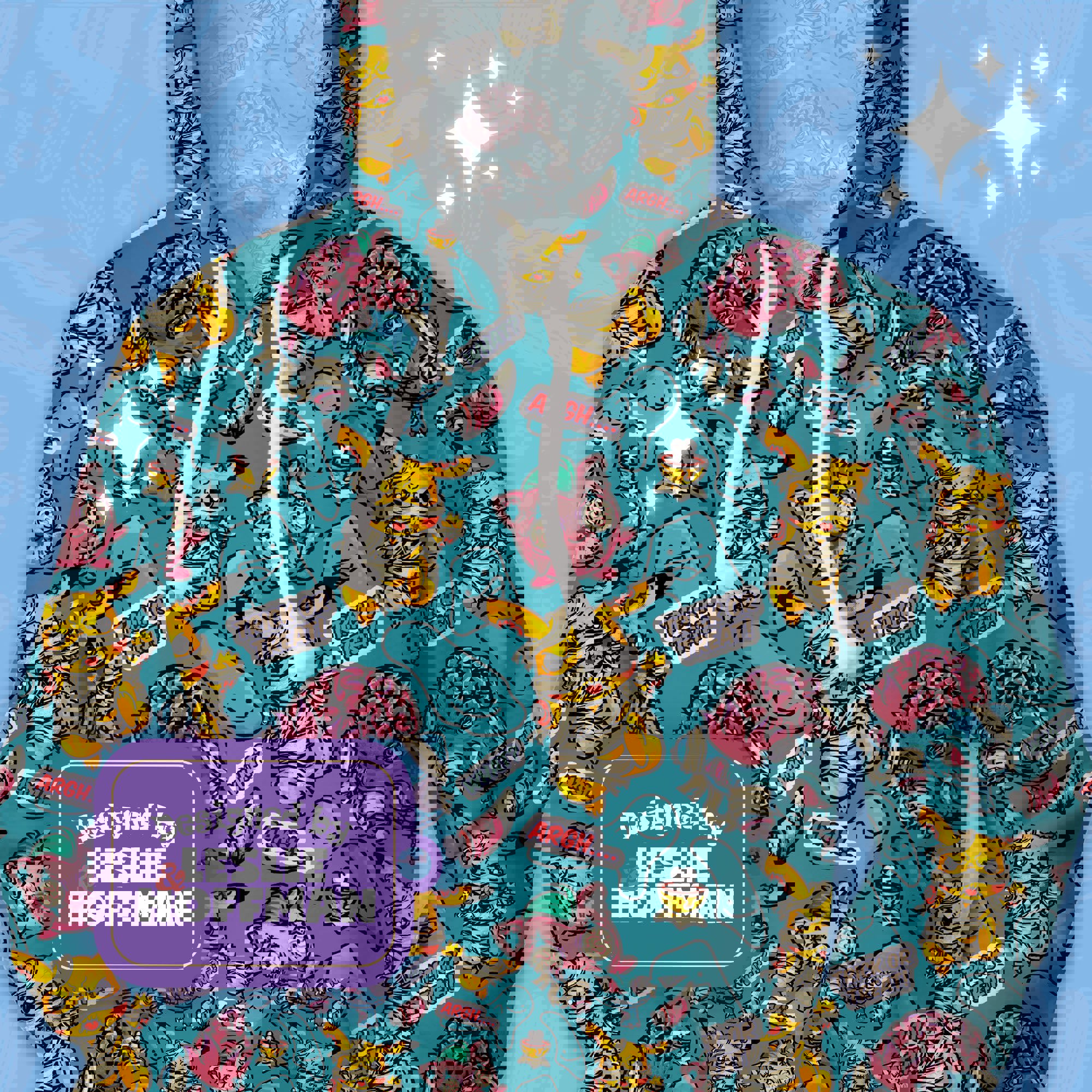 Pikachu zombie jocker blue electric pokemon hoodie