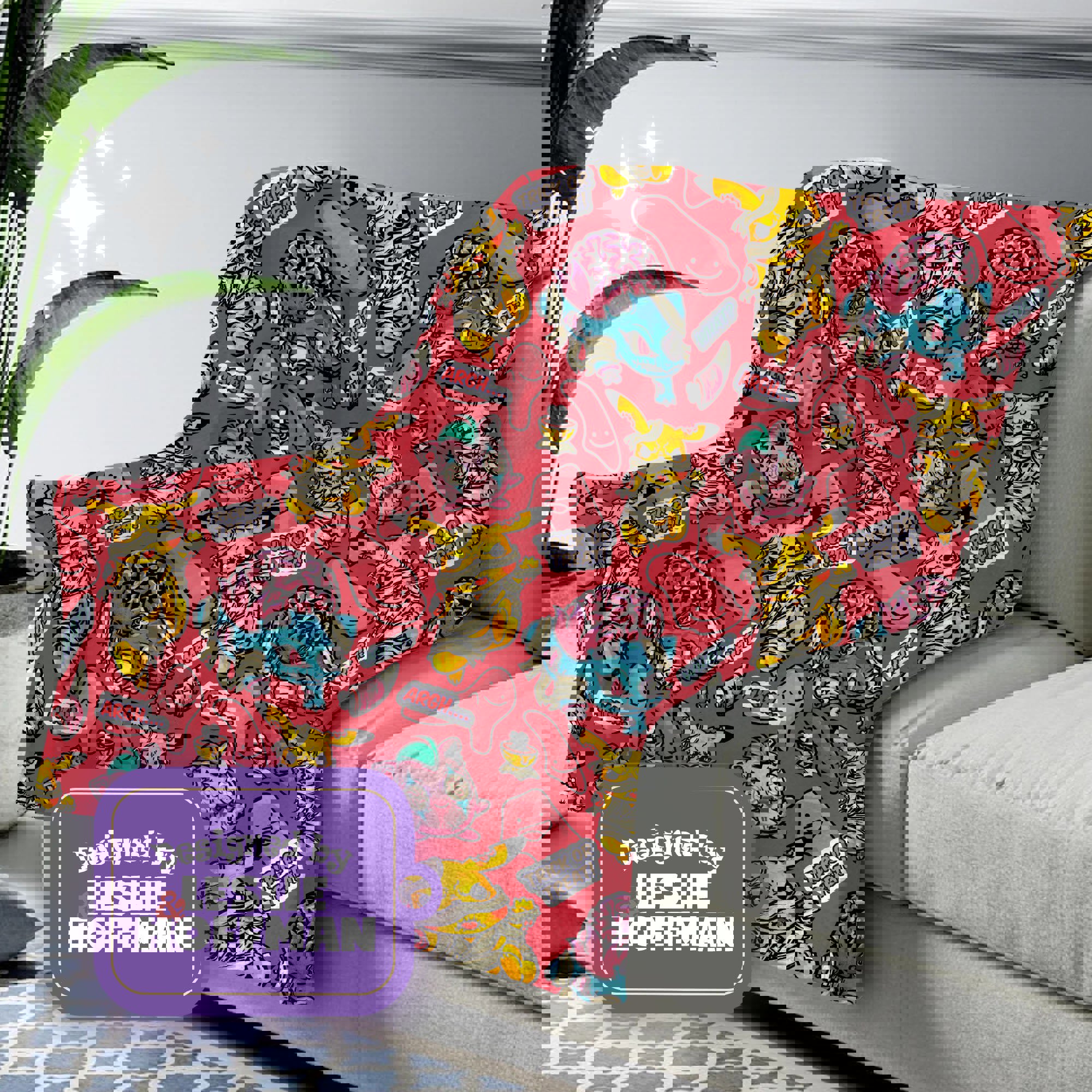 Pikachu Zombie Jocker Red Pokemon Blankets