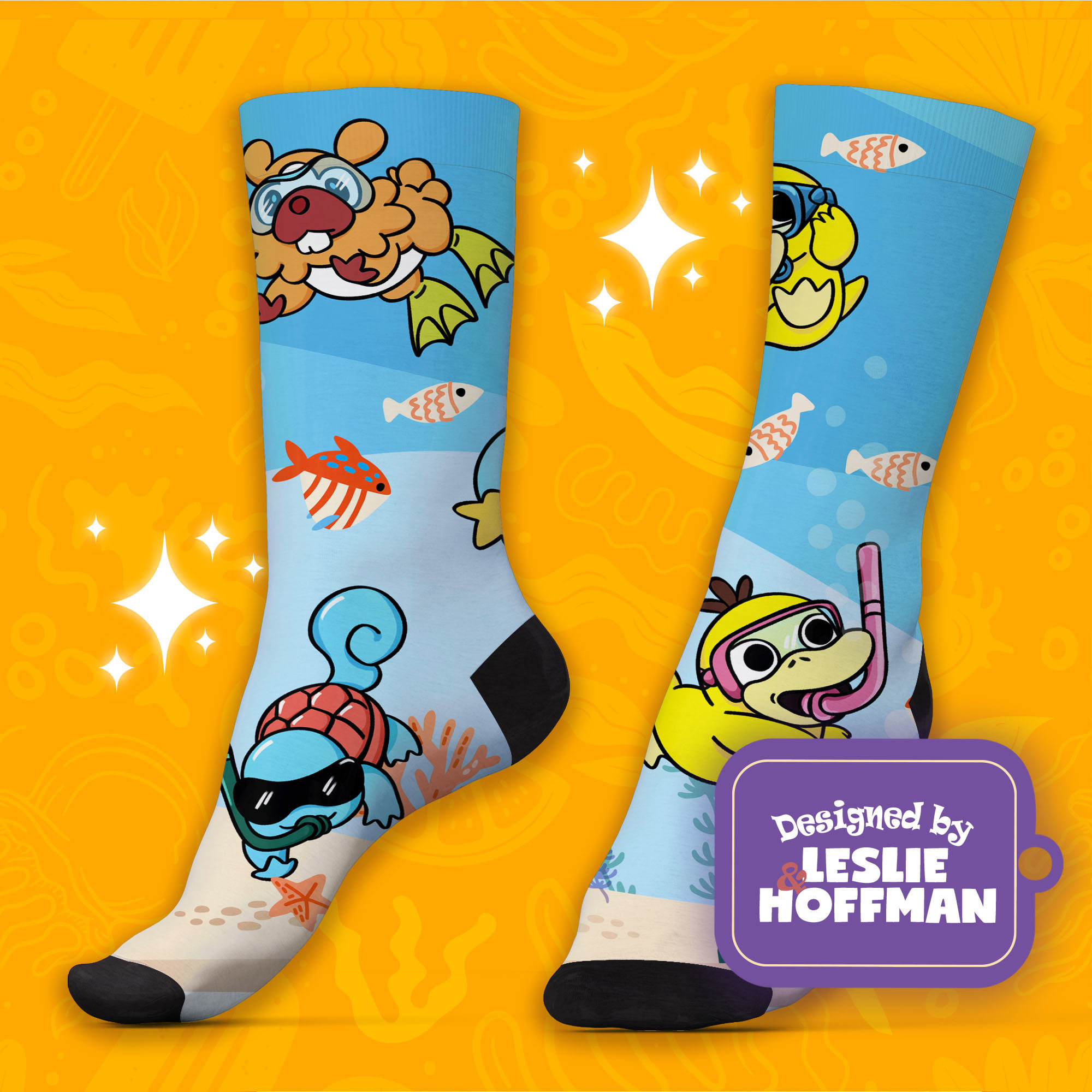 Pokemon Diving Funny Pokemon Socks