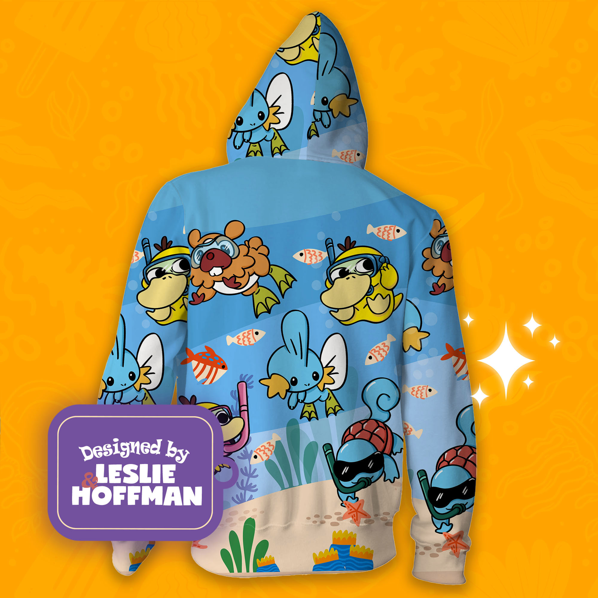 Pokemon diving pokemon hoodie