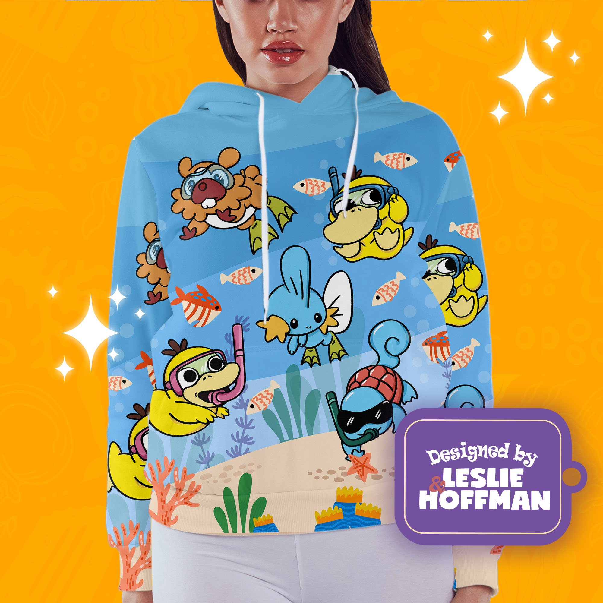 Pokemon diving pokemon hoodie