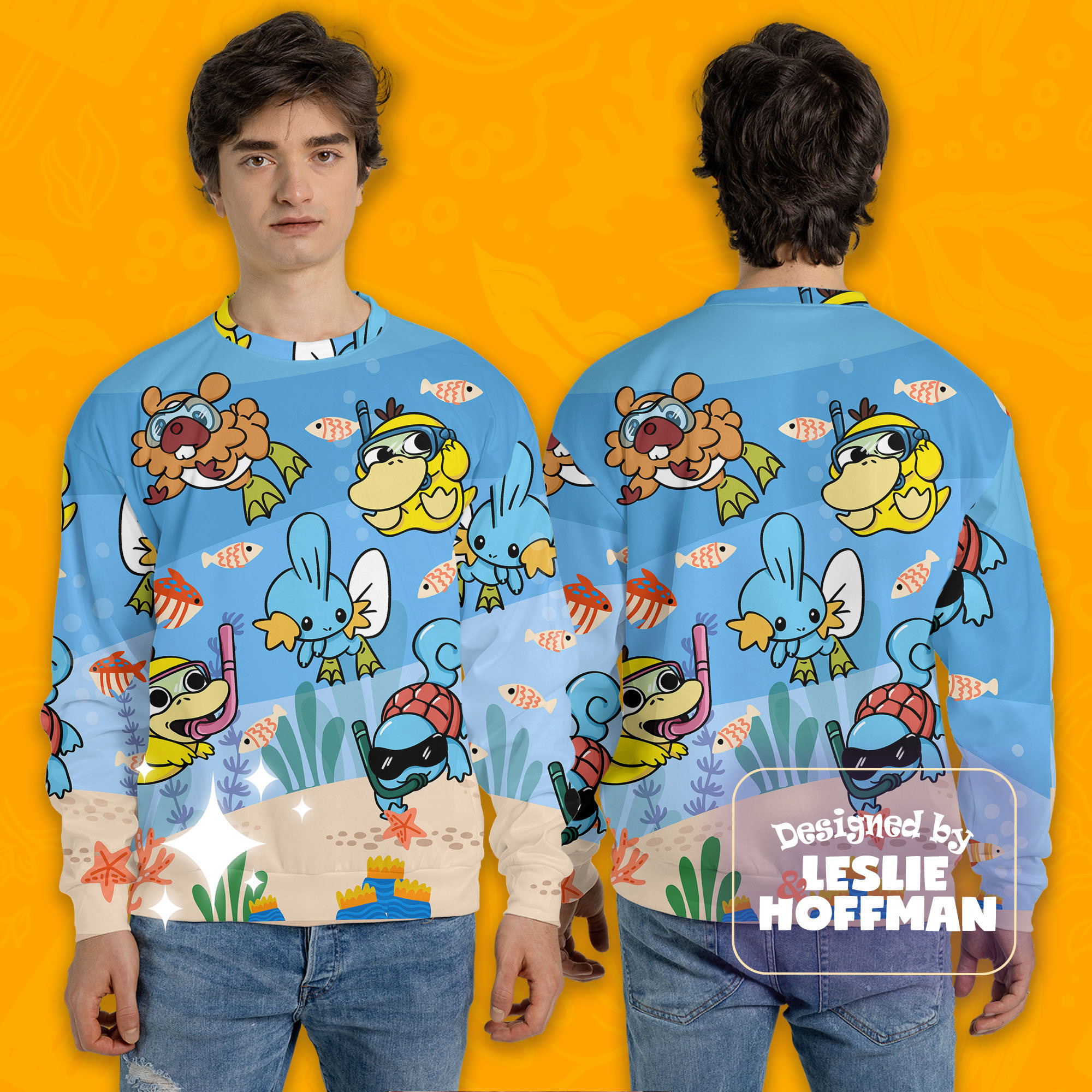 Pokemon diving  pokemon sweatshirt