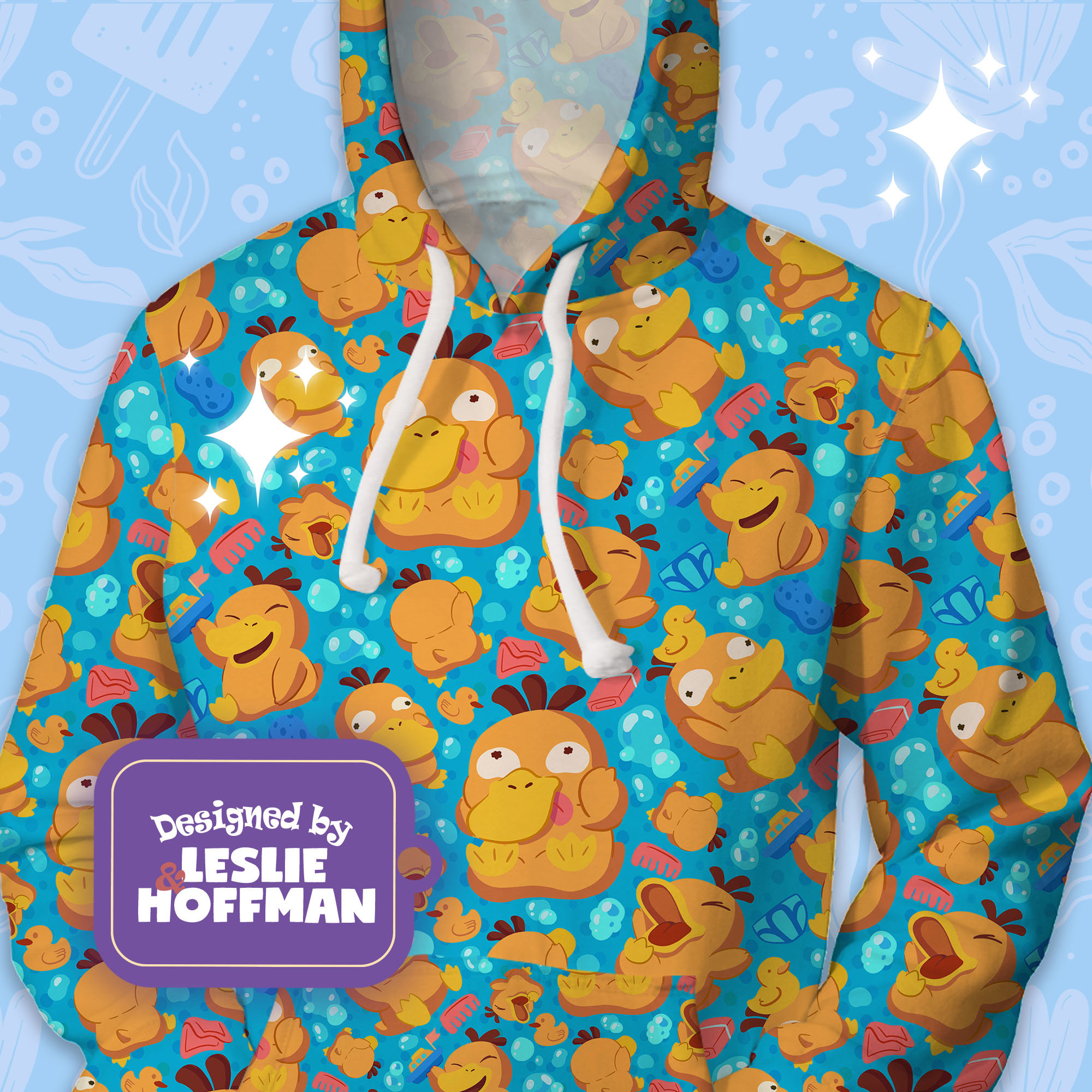 Psyduck bath pokemon hoodie