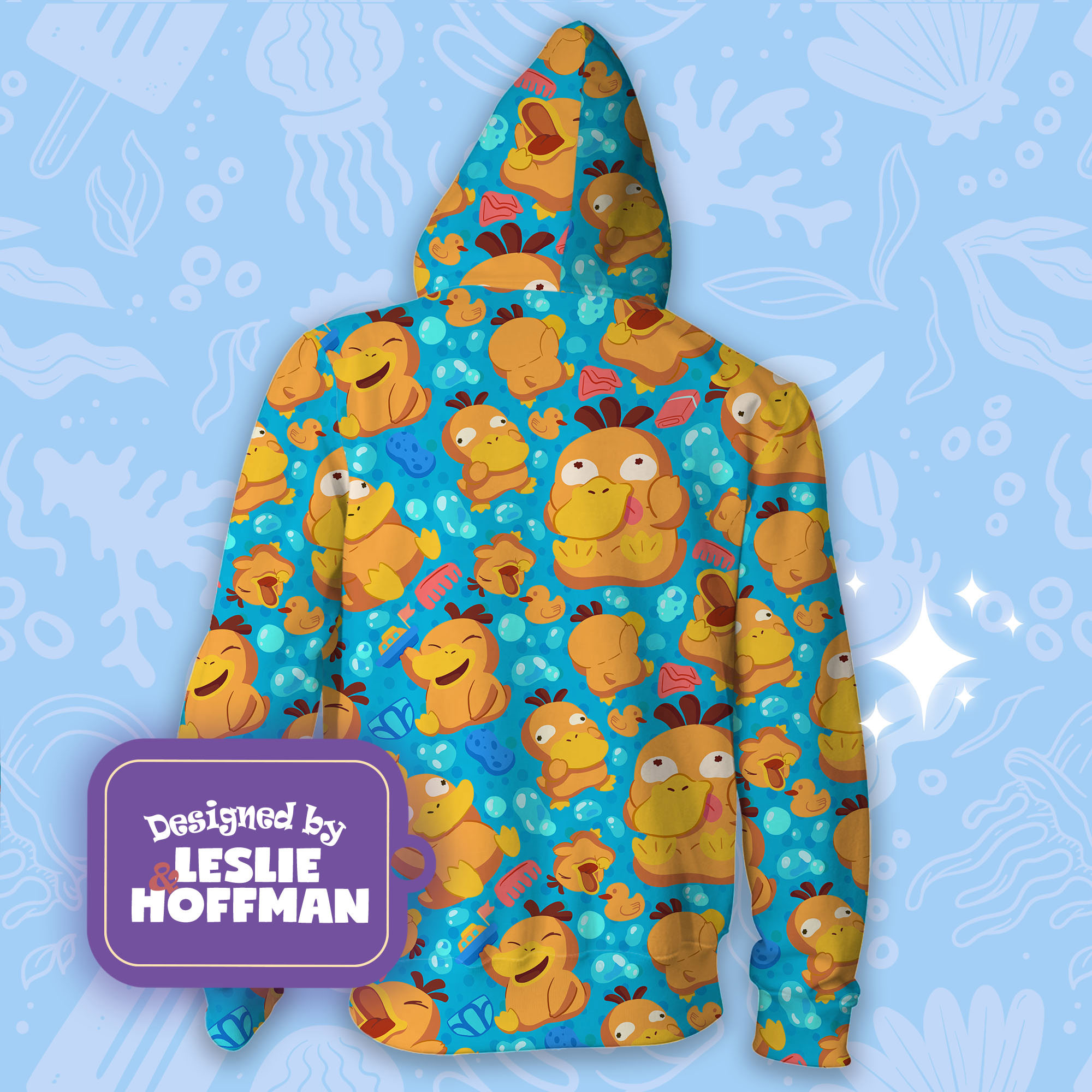 Psyduck bath pokemon hoodie