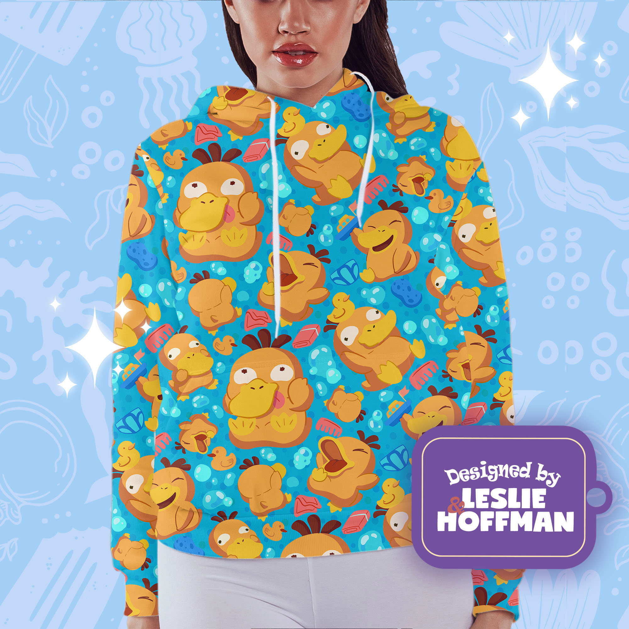Psyduck bath pokemon hoodie