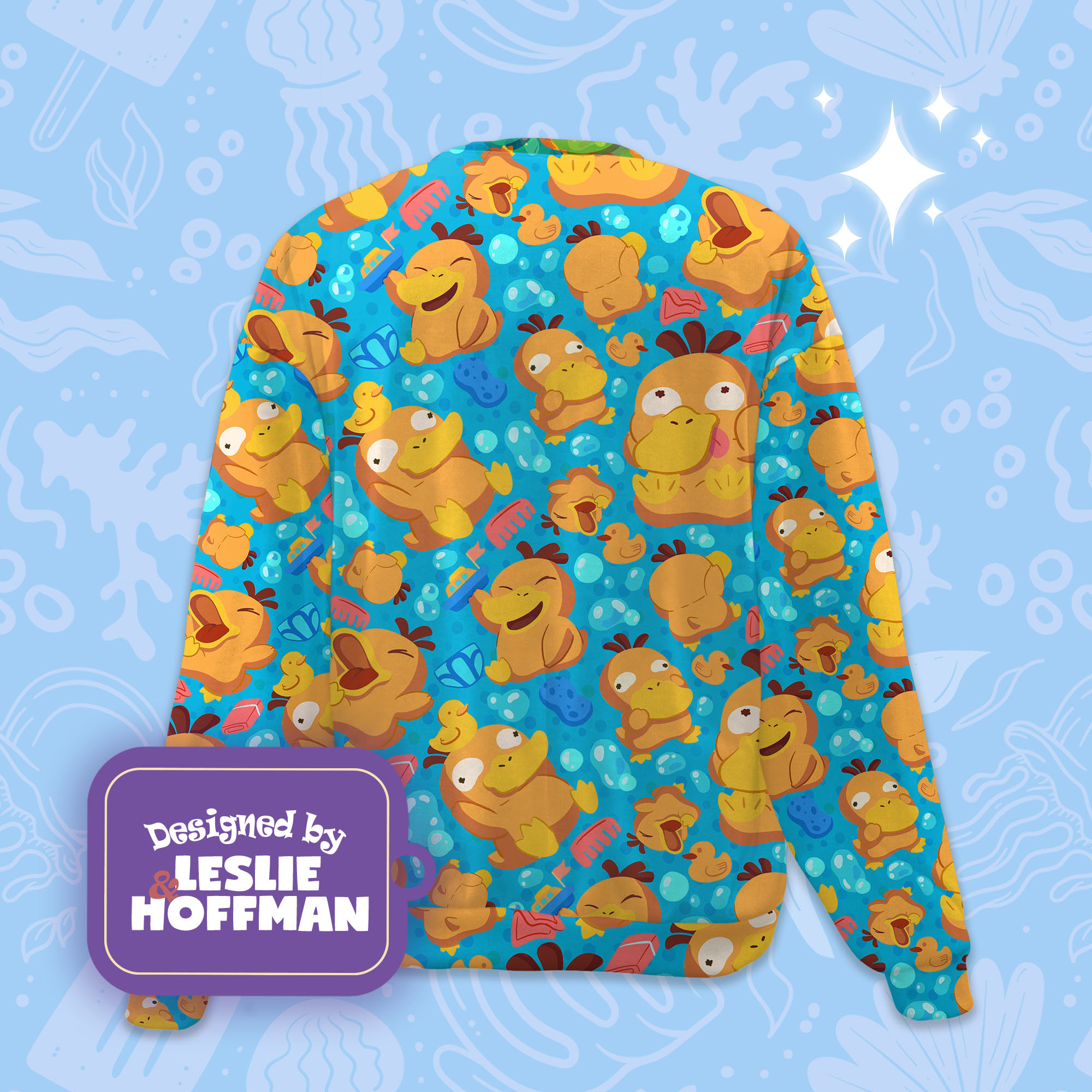 Psyduck bath pokemon sweatshirt