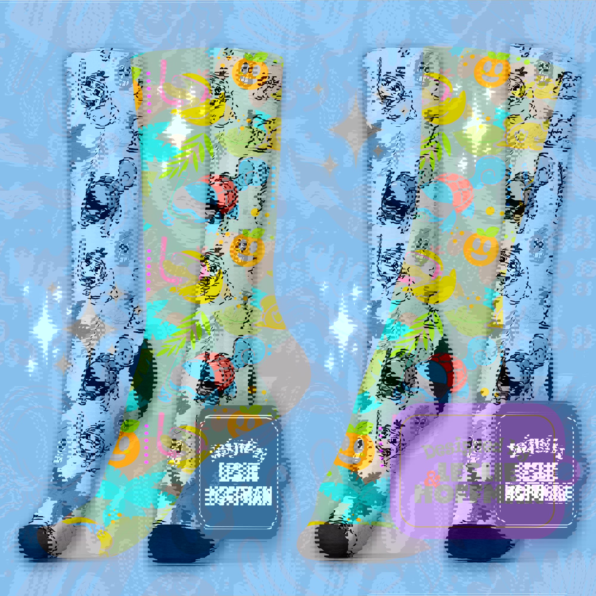 Psyduck Squirtle Beach Cute Socks Water Pokemon Socks