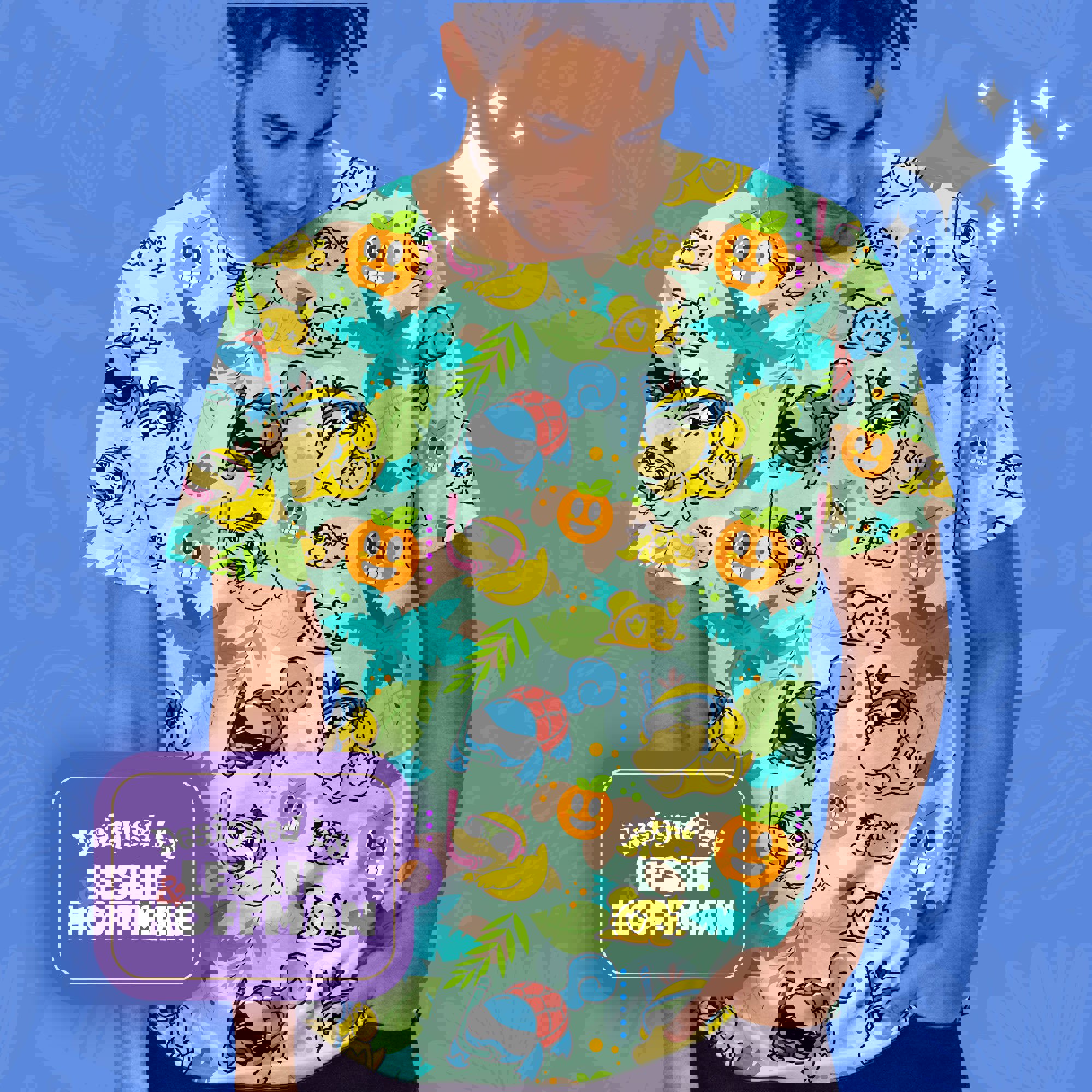 Psyduck Squirtle Beach Water Pokemon Shirt