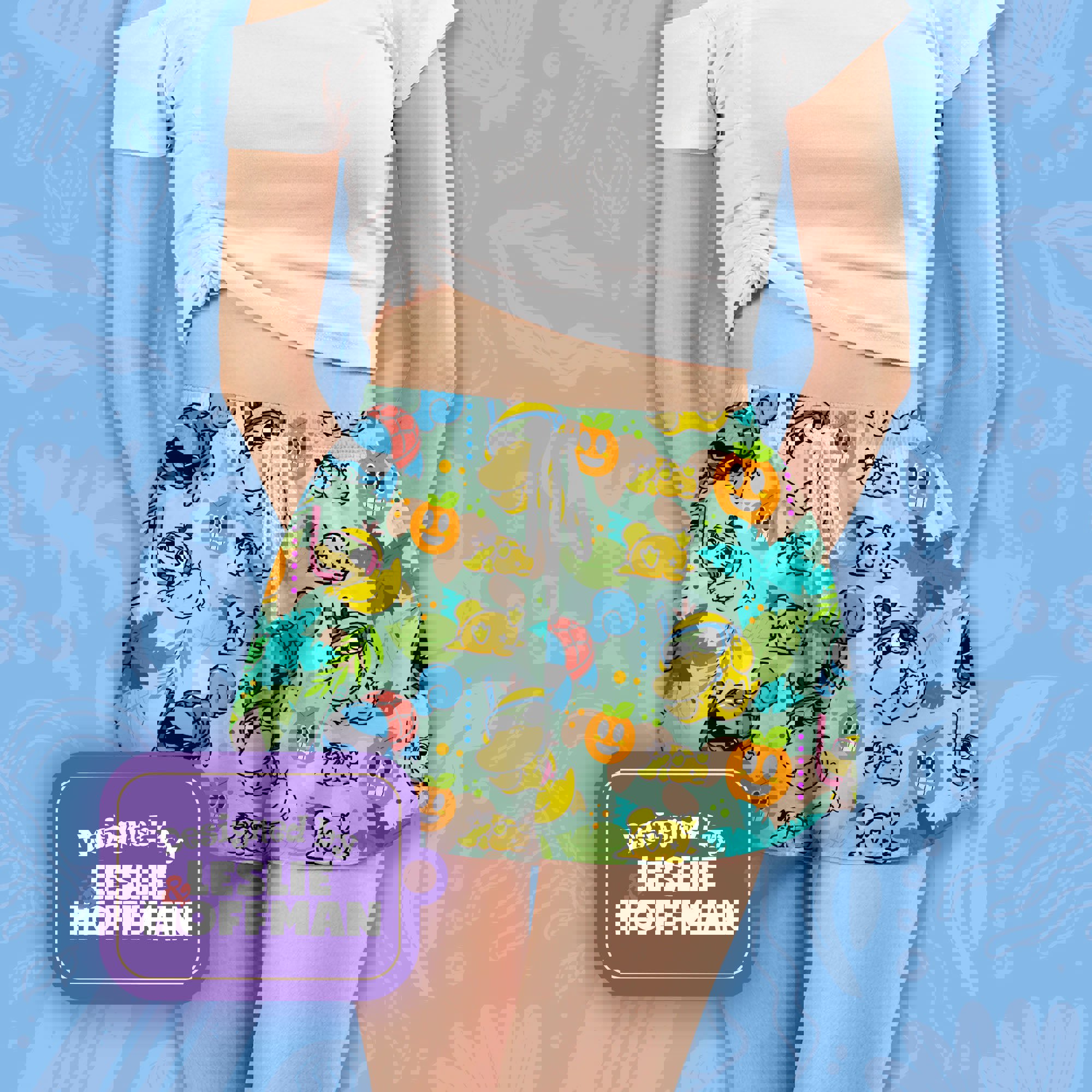 Psyduck Squirtle Beach Water Pokemon Shorts