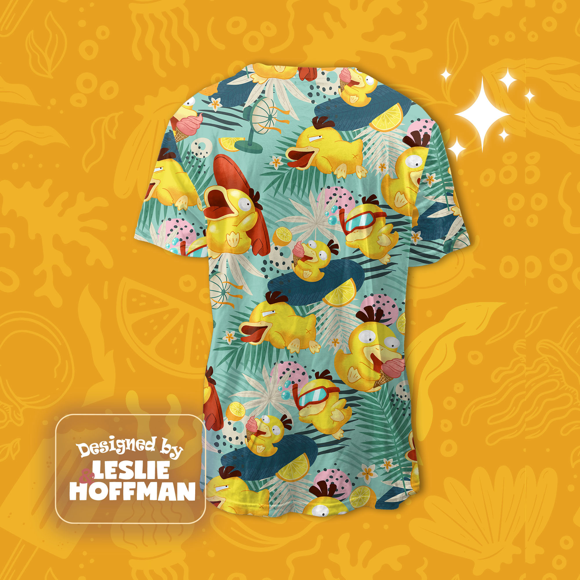 Psyduck Summer Fun Pokemon Shirt