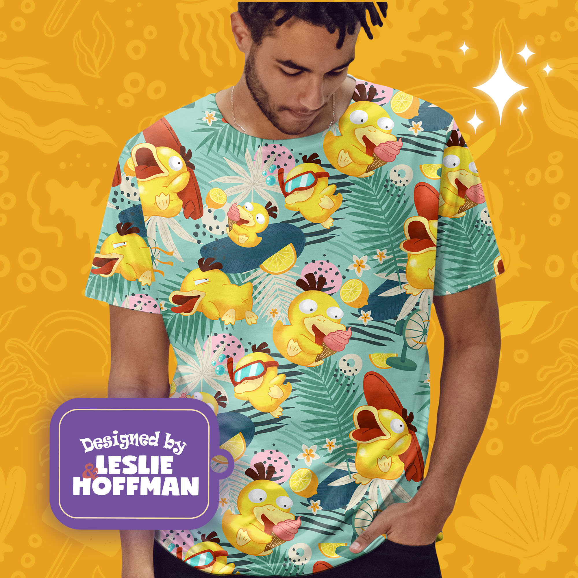 Psyduck Summer Fun Pokemon Shirt