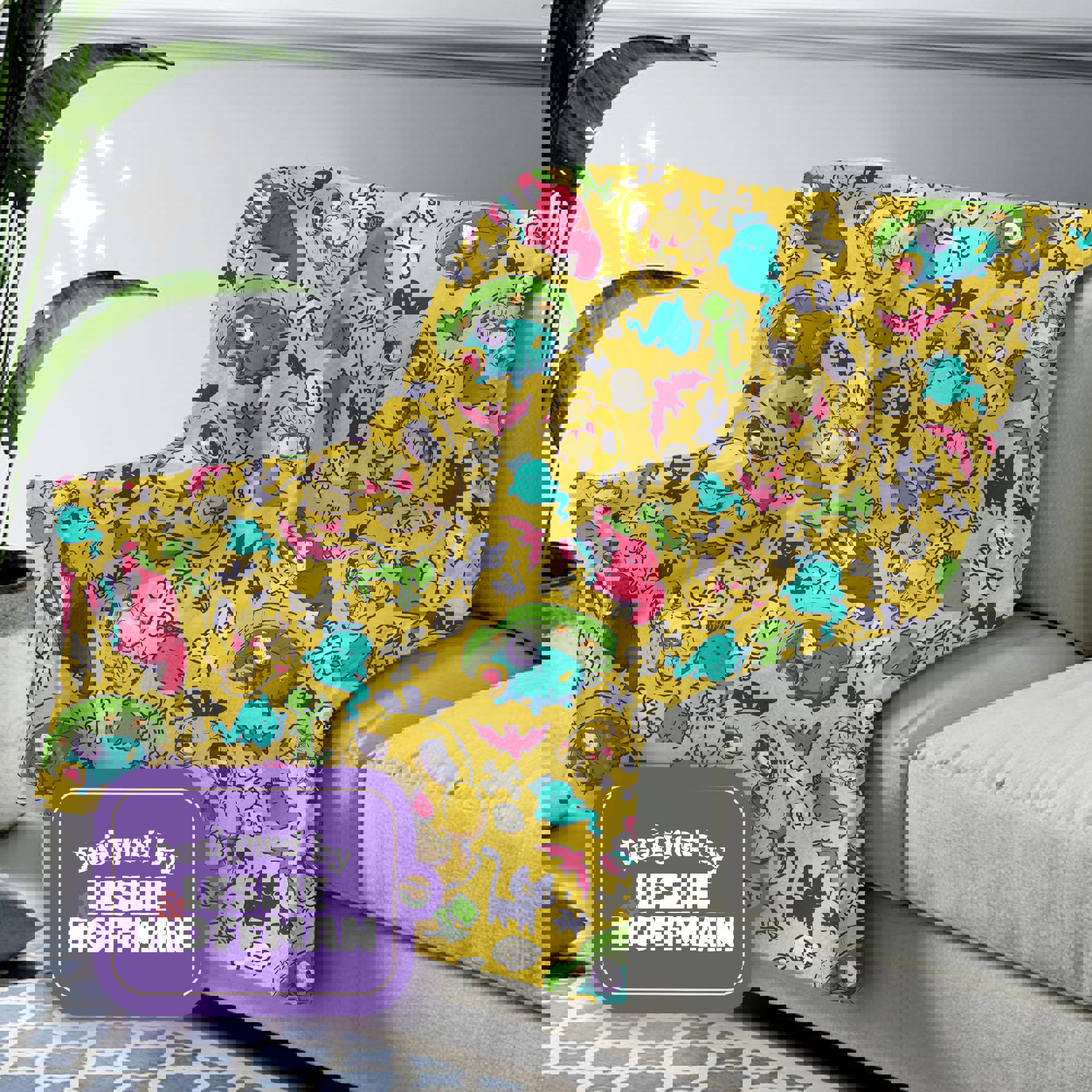 Psyduck Zombie Pokemon Blanket