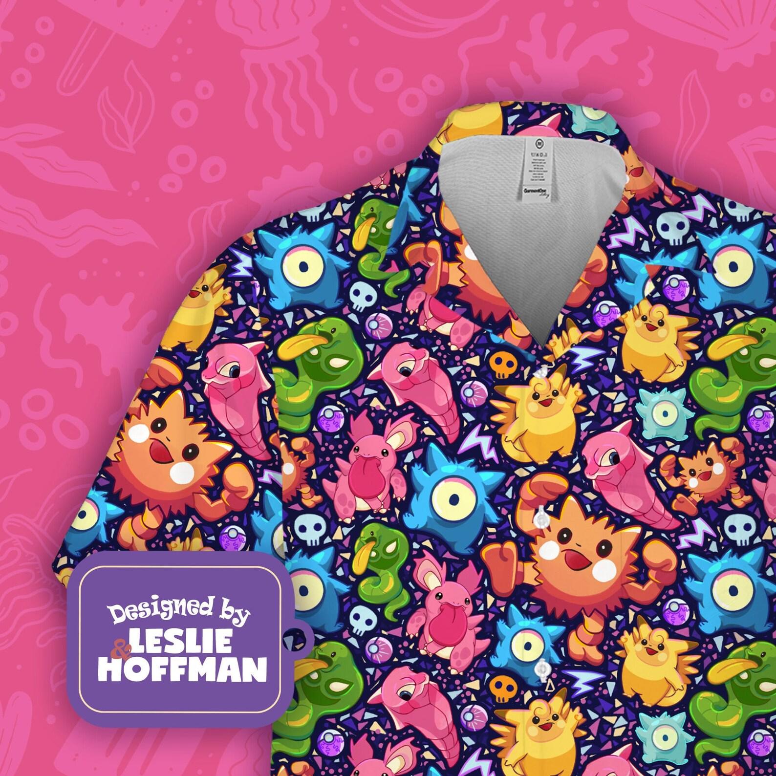 Raichu Fusion Hawaiian Shirt - Electric Pokemon Button Up Shirt