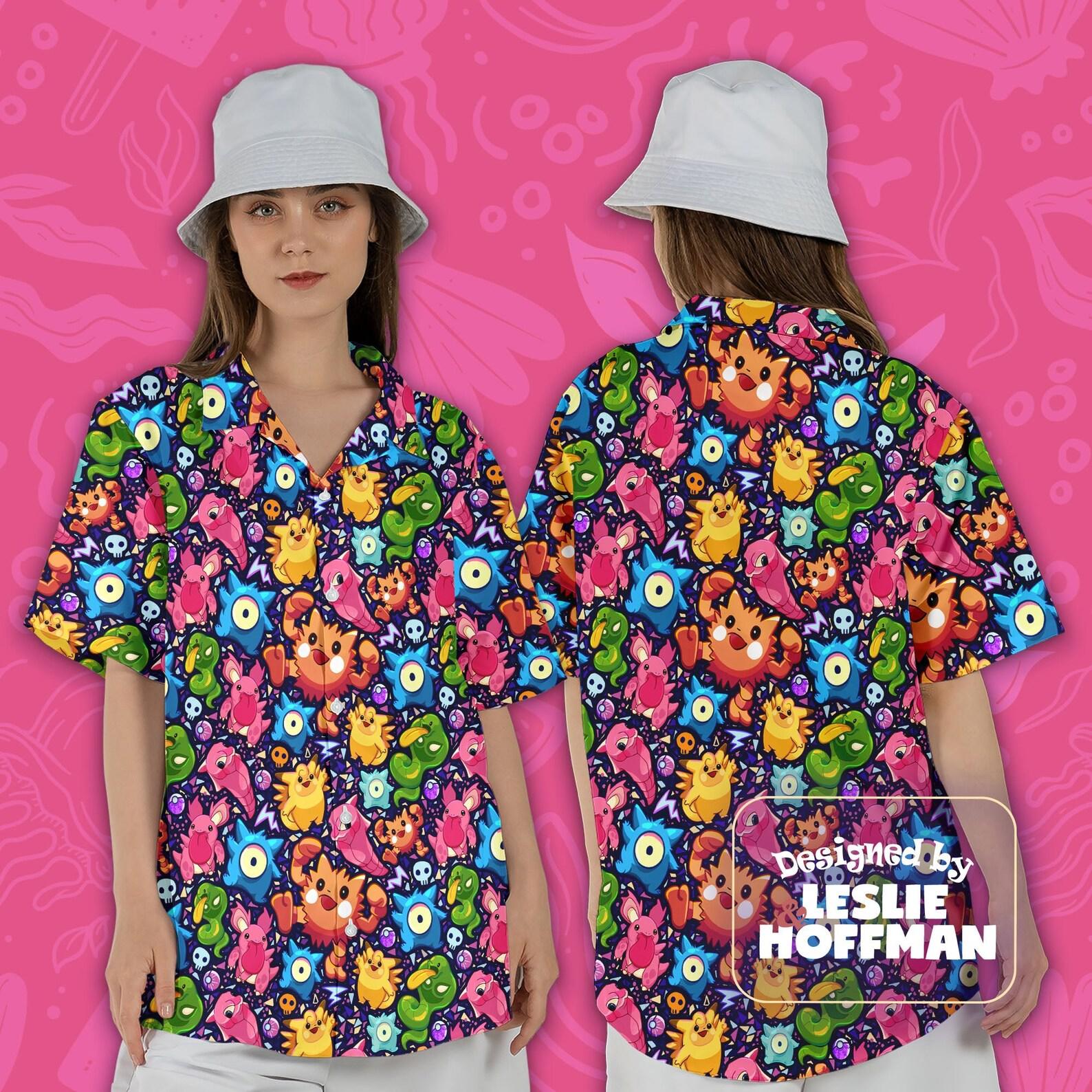 Raichu Fusion Hawaiian Shirt - Electric Pokemon Button Up Shirt
