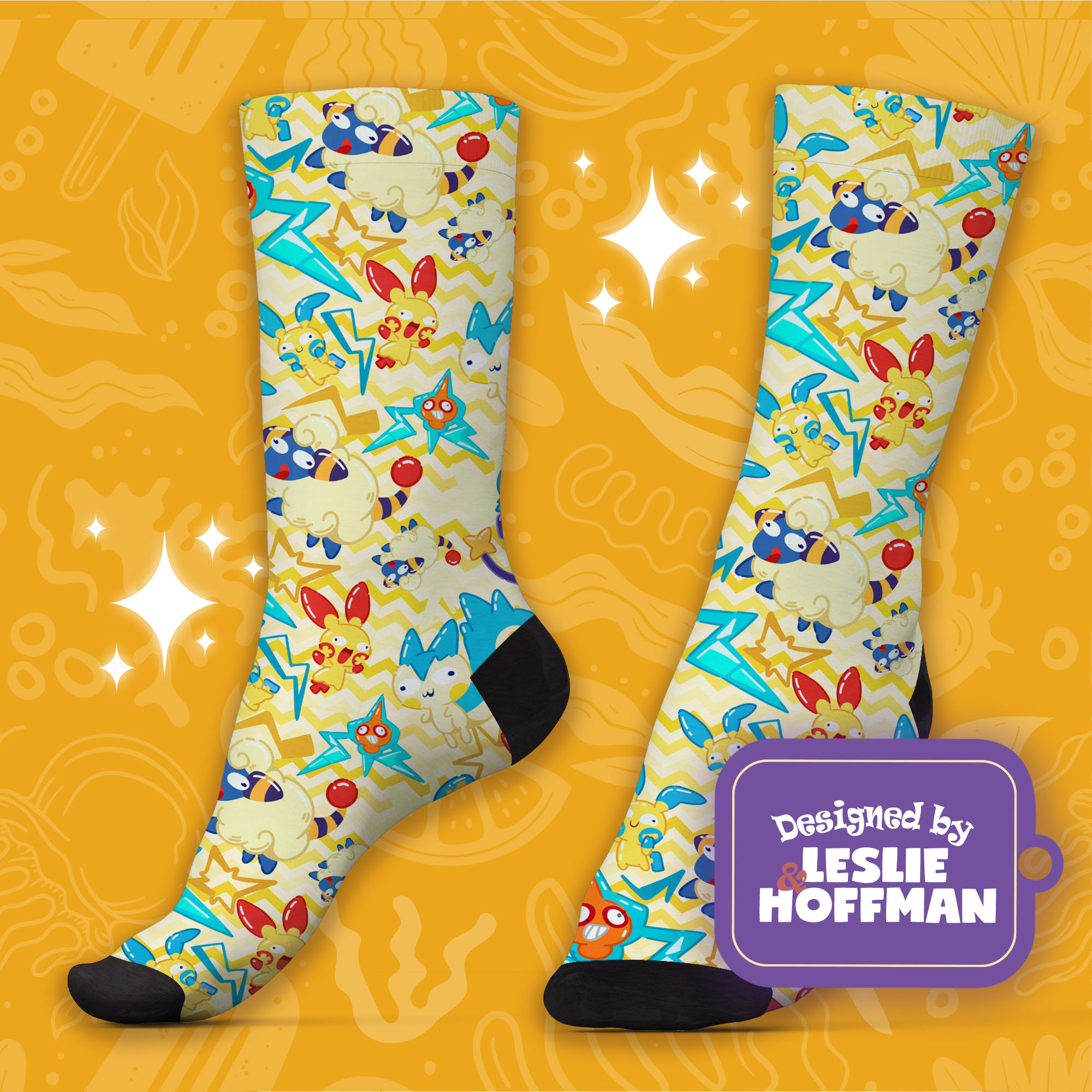 Rotom Electric Pokemon Socks Gifts