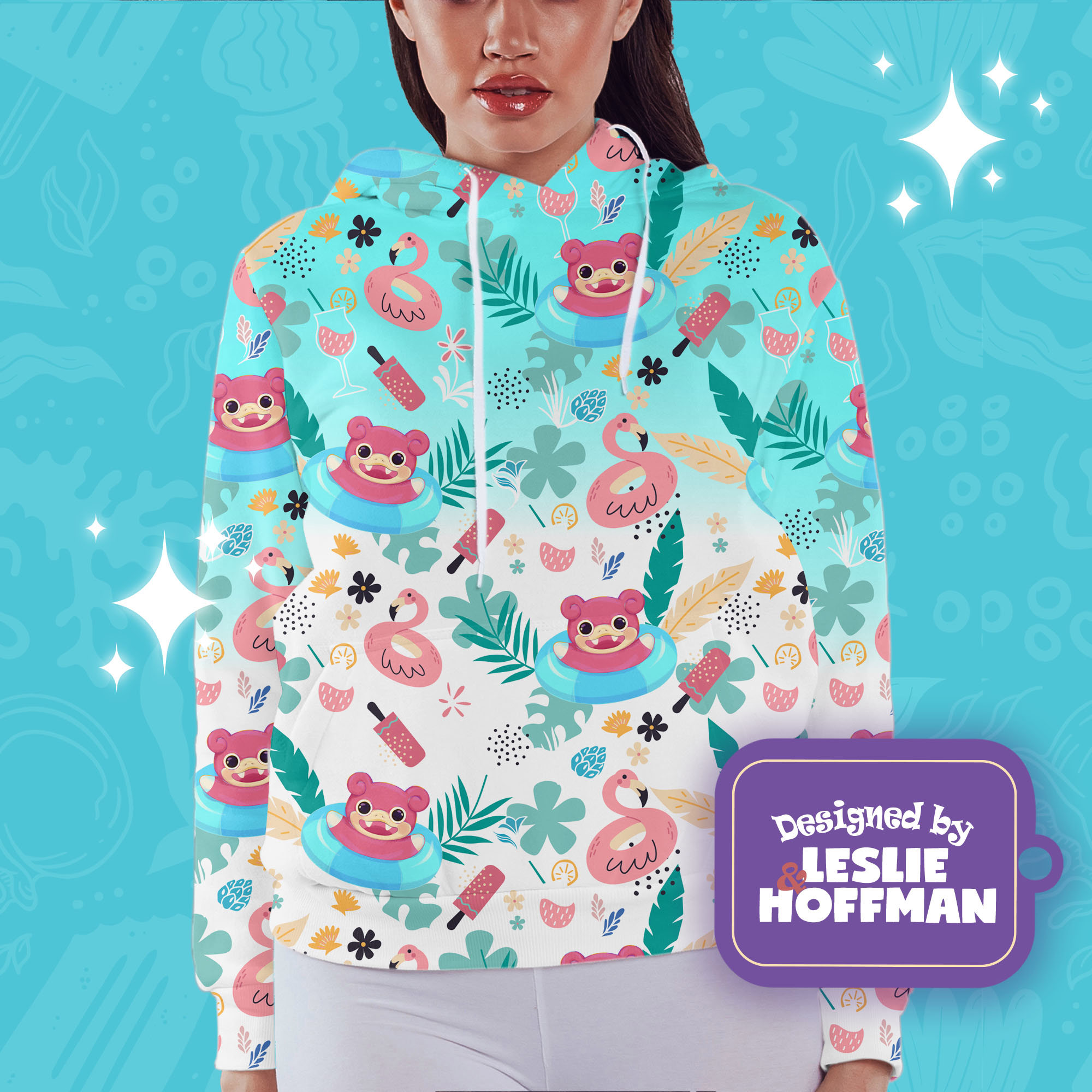 Slowpoke aloha pokemon hoodie