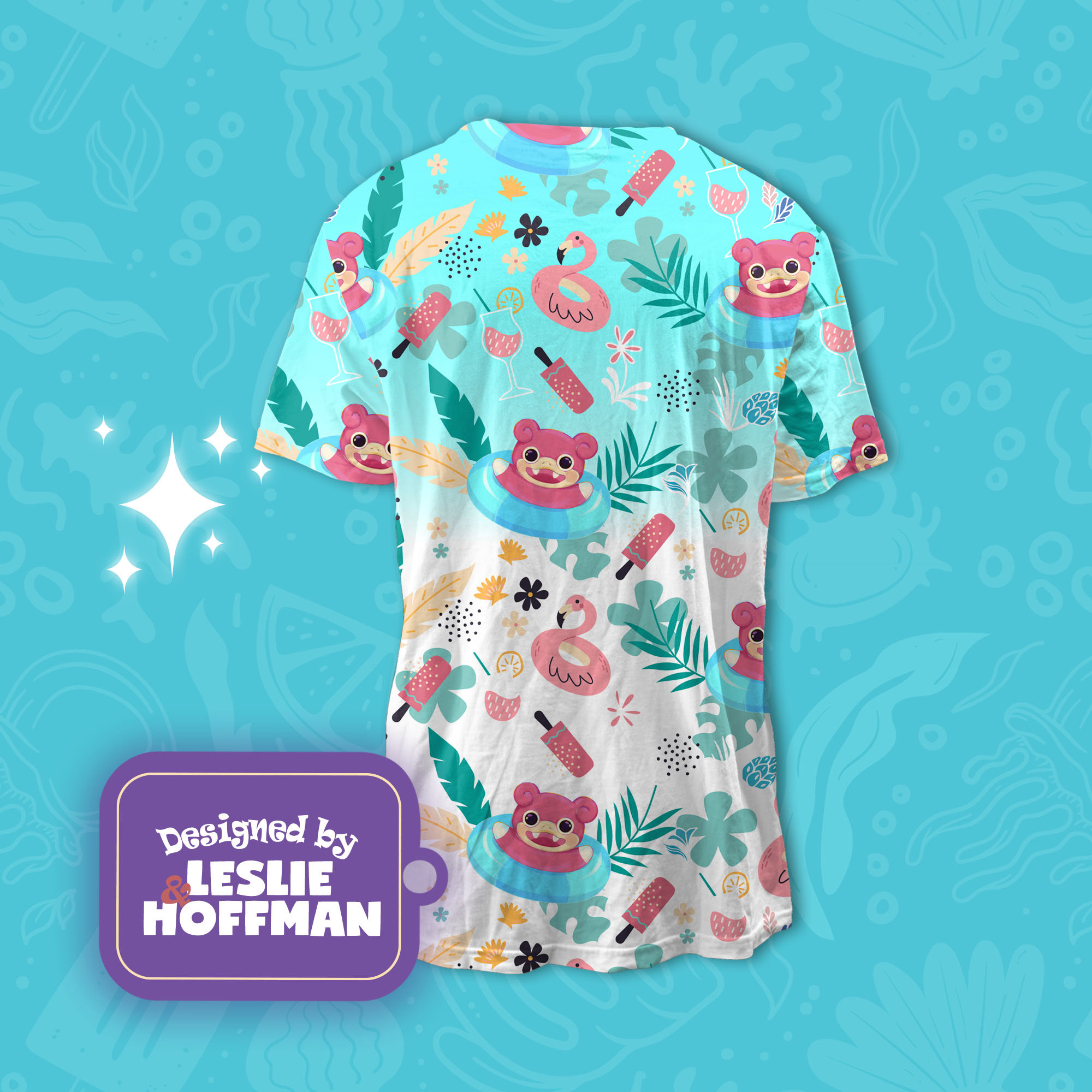 Slowpoke Aloha Psychic Pokemon T Shirt