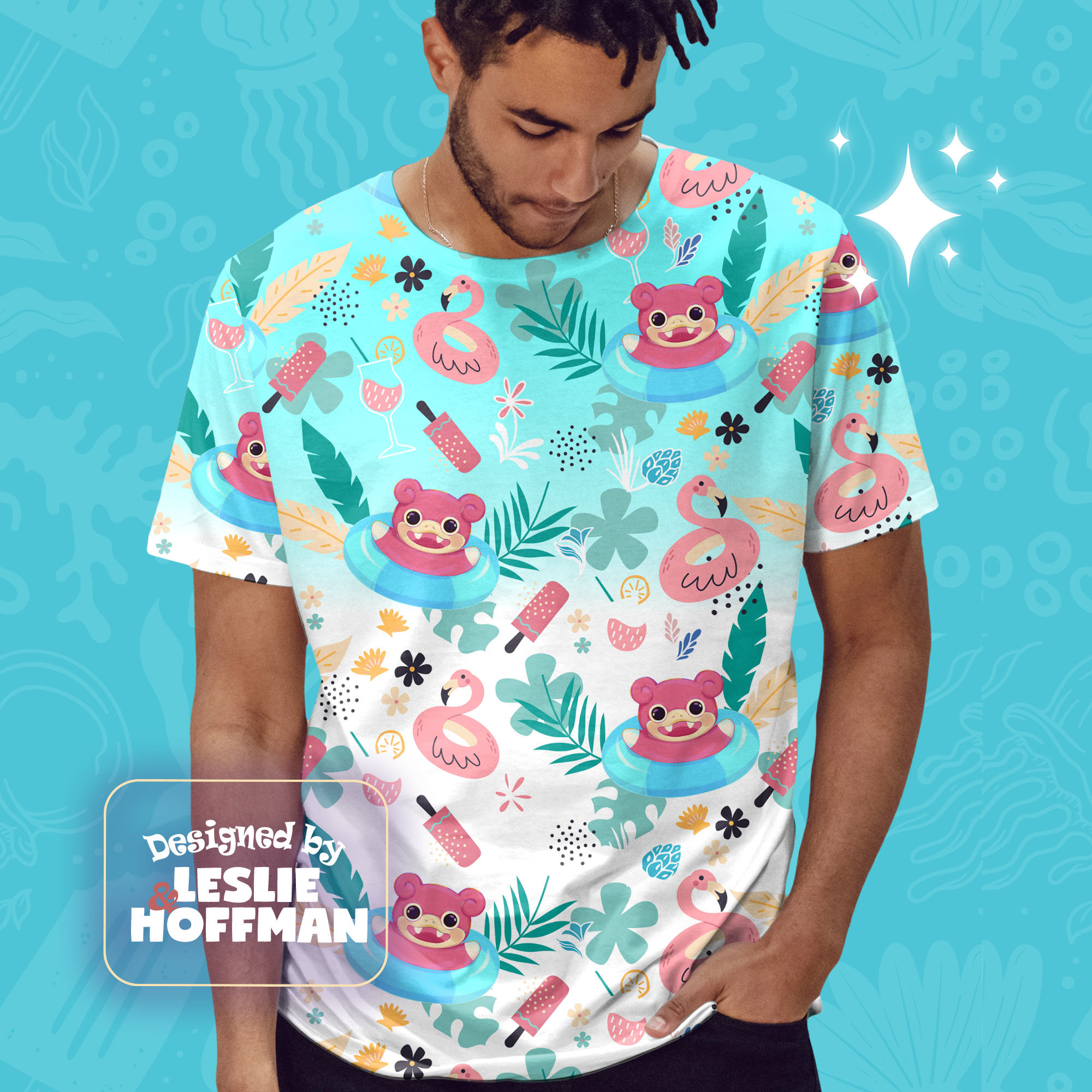 Slowpoke Aloha Psychic Pokemon T Shirt