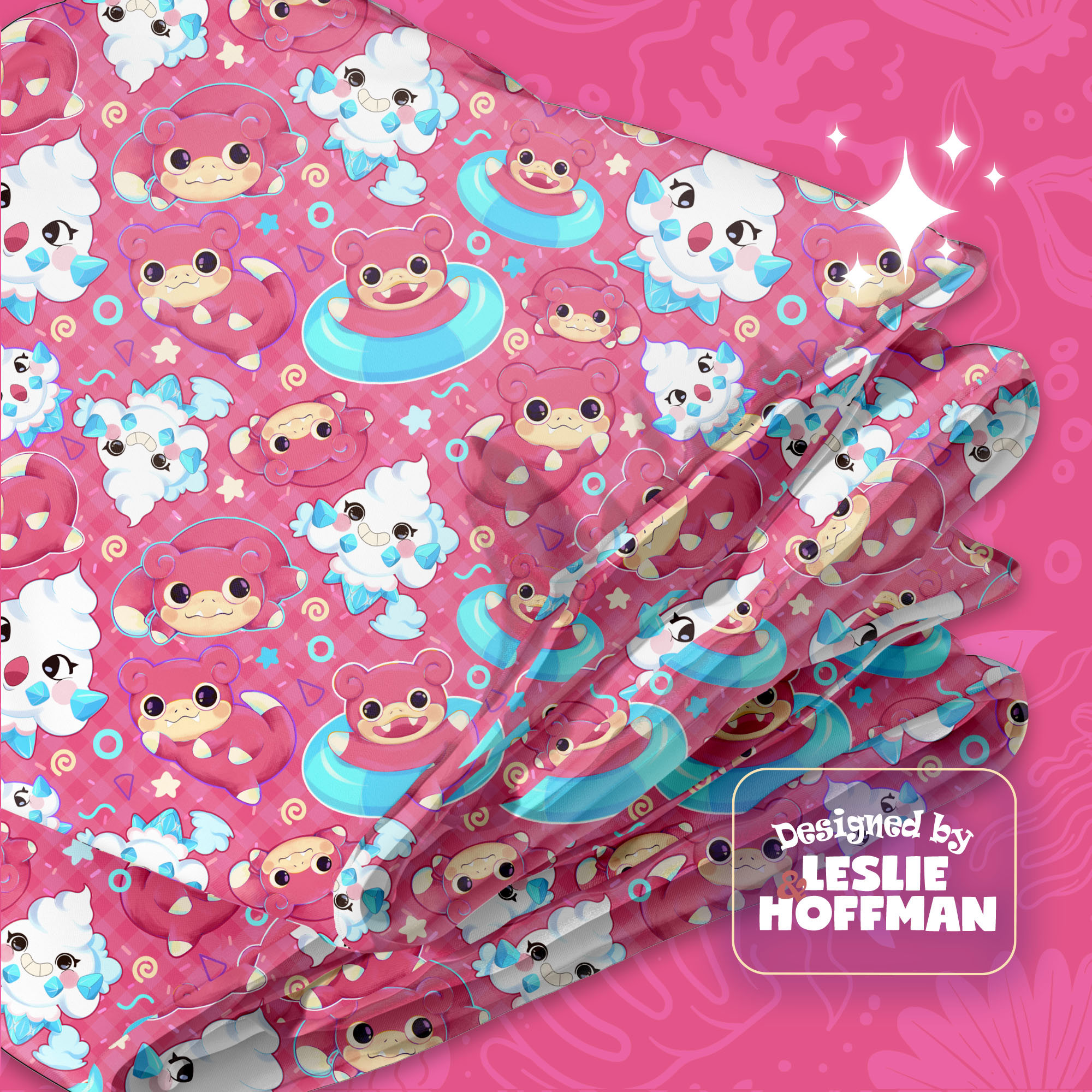 Slowpoke Pink Pokemon Blanket
