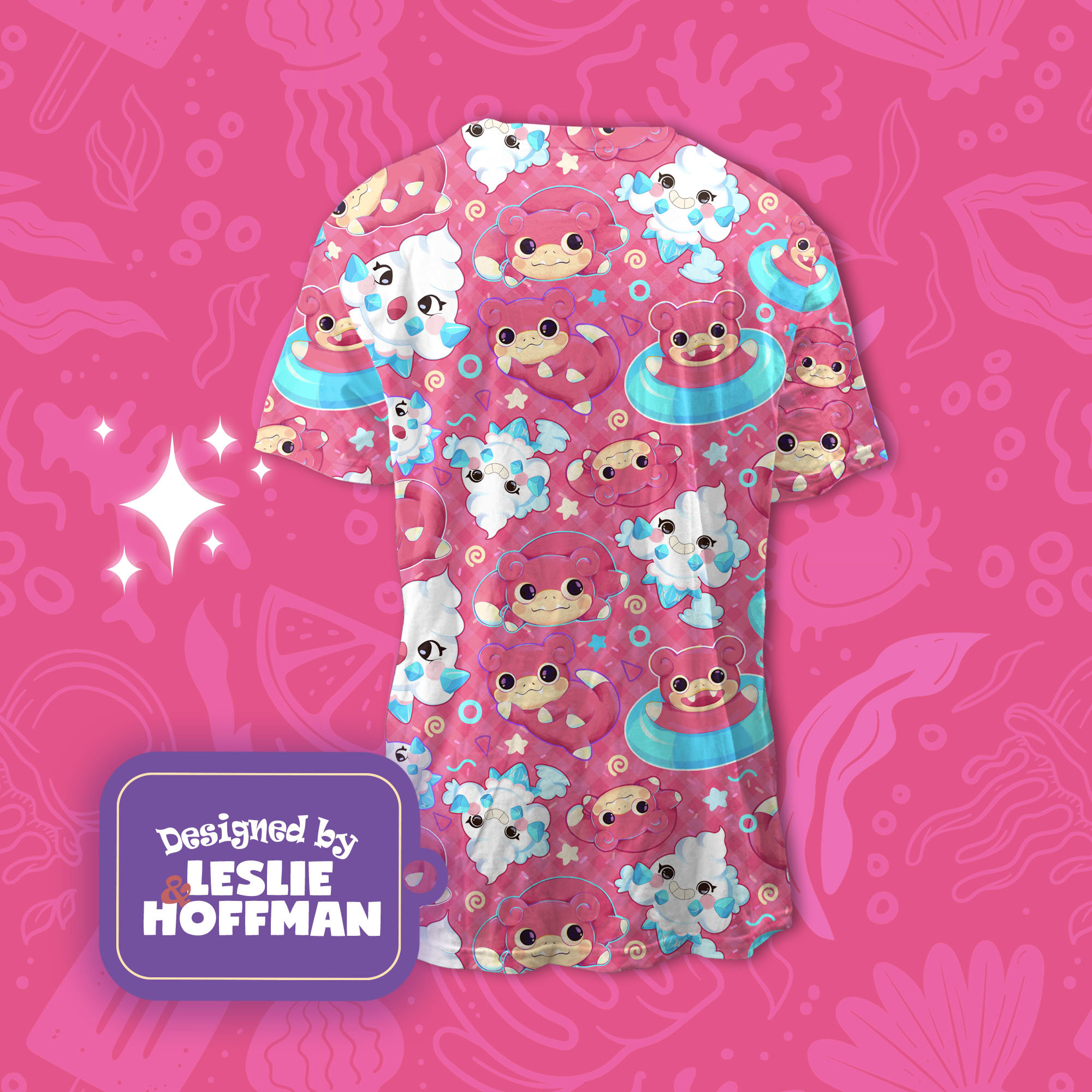 Slowpoke Pink Pokemon Shirt